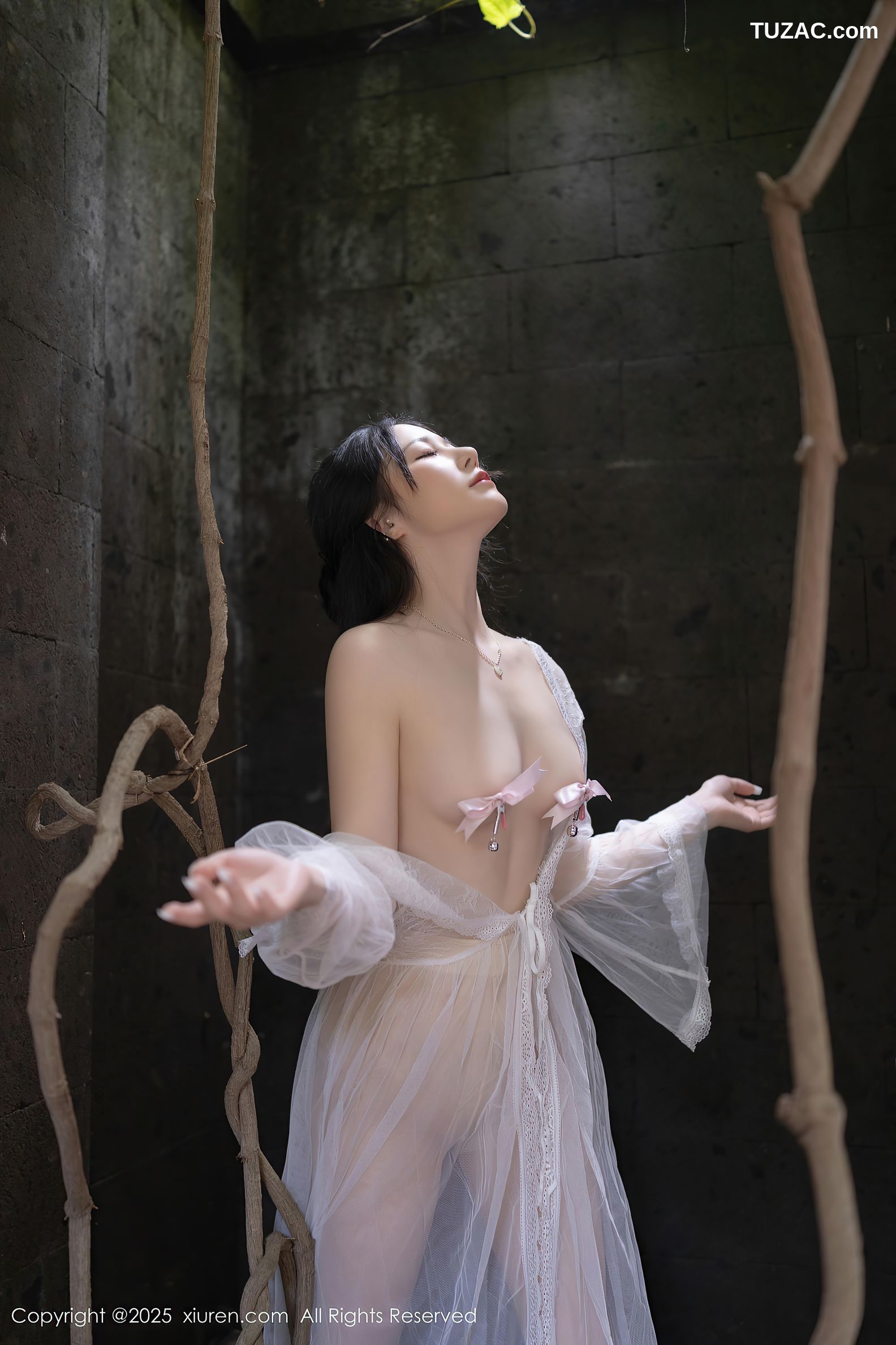 XiuRen秀人网-10173-鱼子酱Fish-古风透视白纱裙真空裸体-2025.04.18