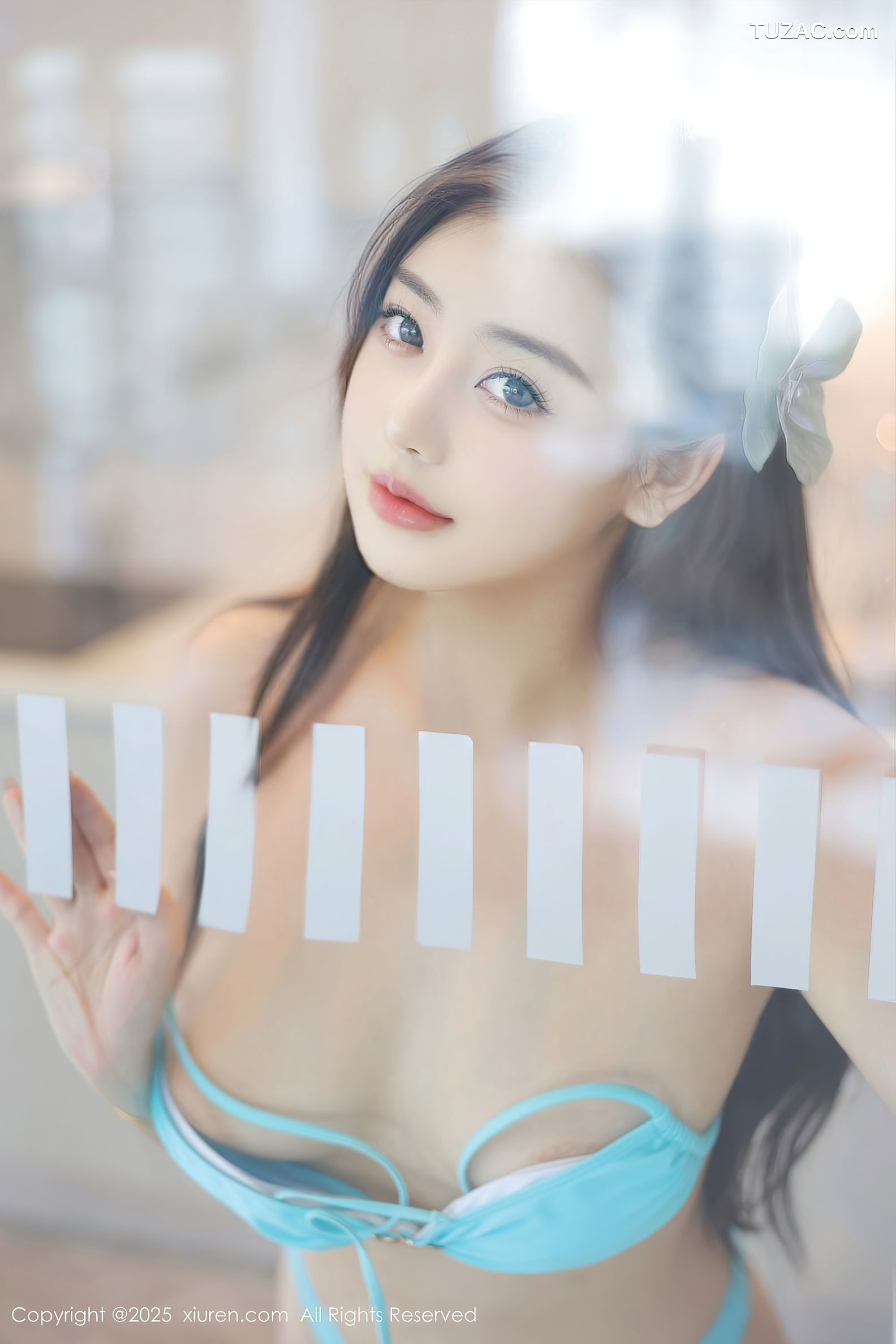 XiuRen秀人网-10187-希雅sia-吉隆坡无边泳池蓝色比基尼-2025.04.23