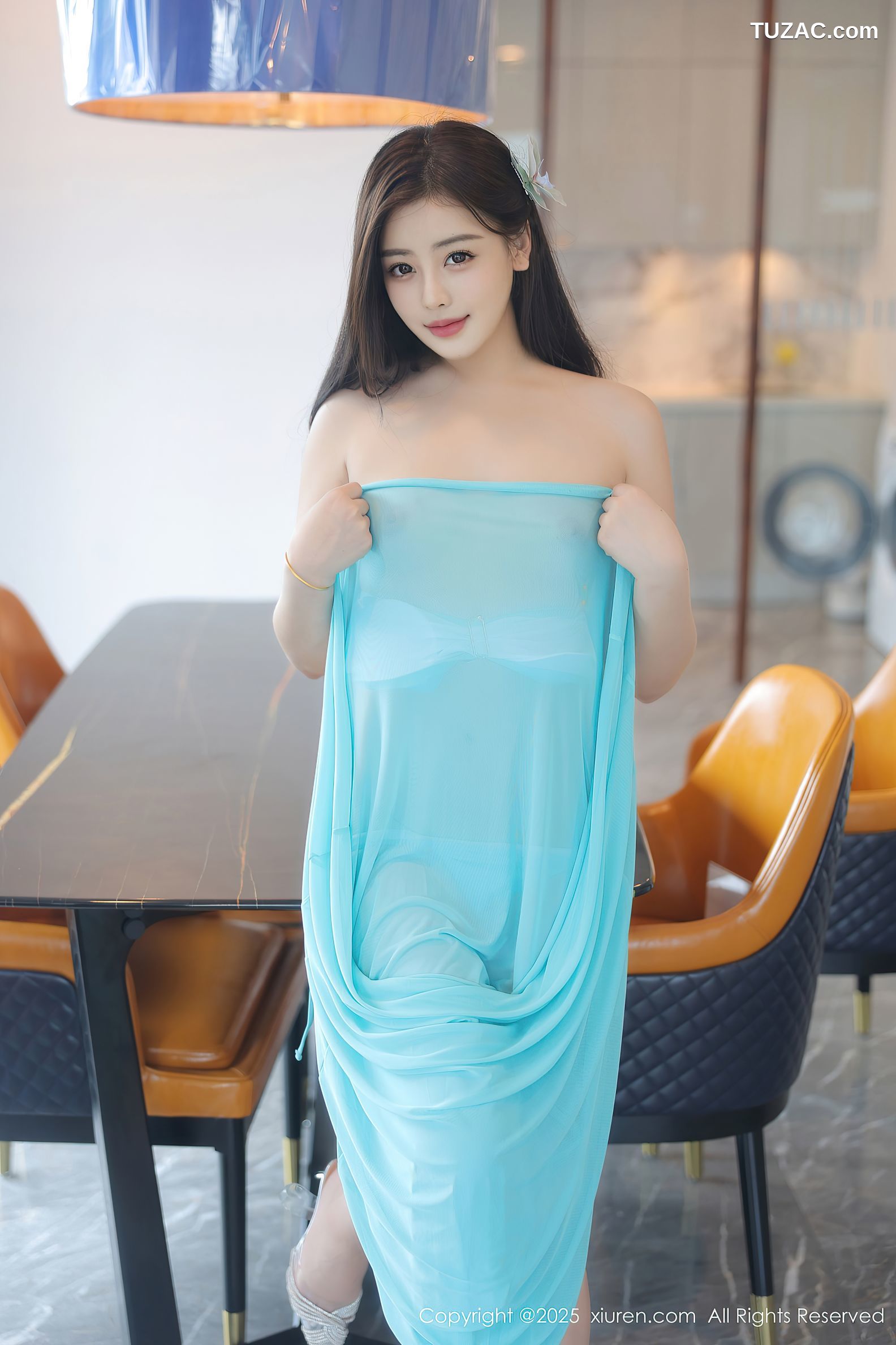 XiuRen秀人网-10187-希雅sia-吉隆坡无边泳池蓝色比基尼-2025.04.23