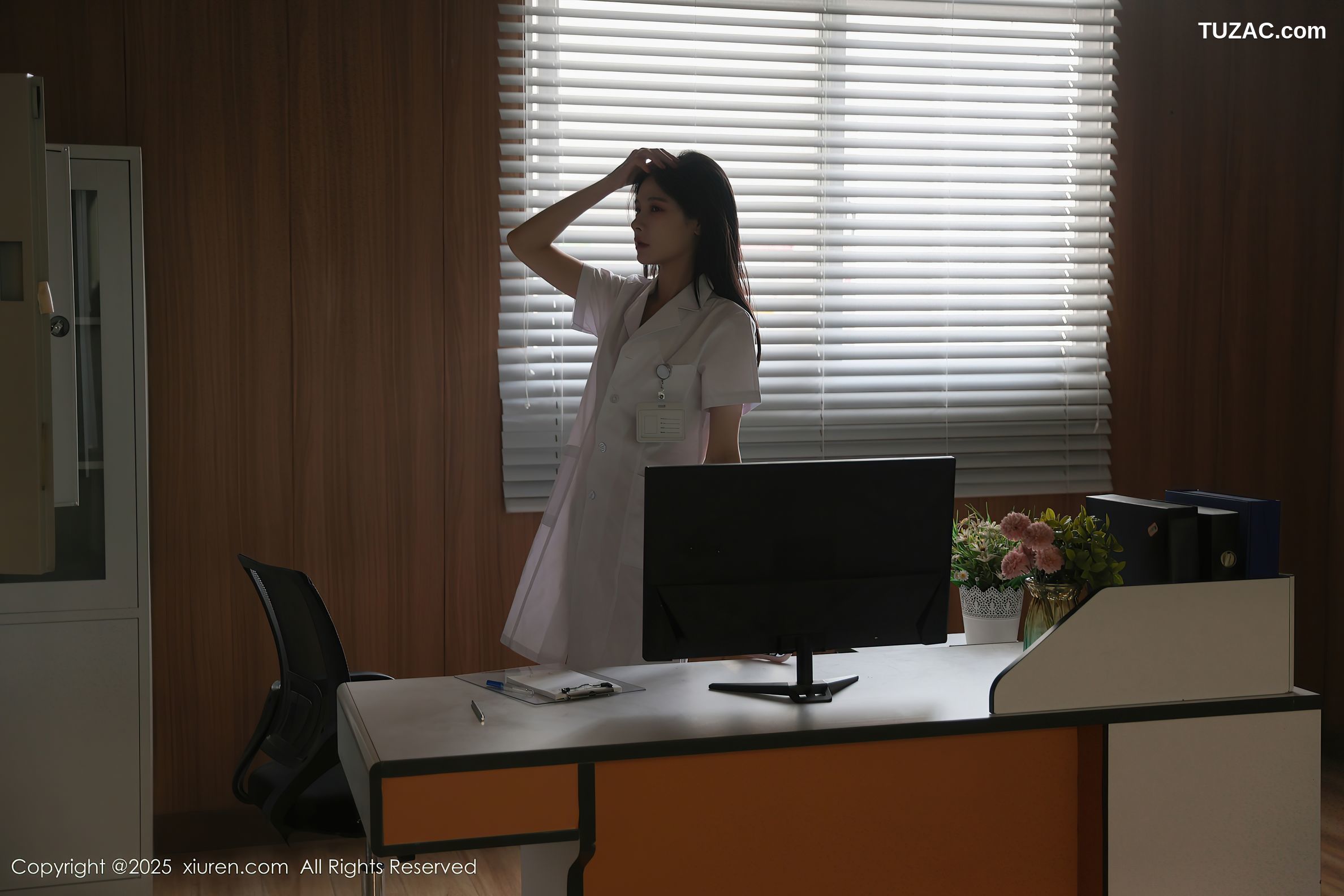 XiuRen秀人网-10190-布丁wow-医院场景白衣女医生的秘密之爱-2025.04.24