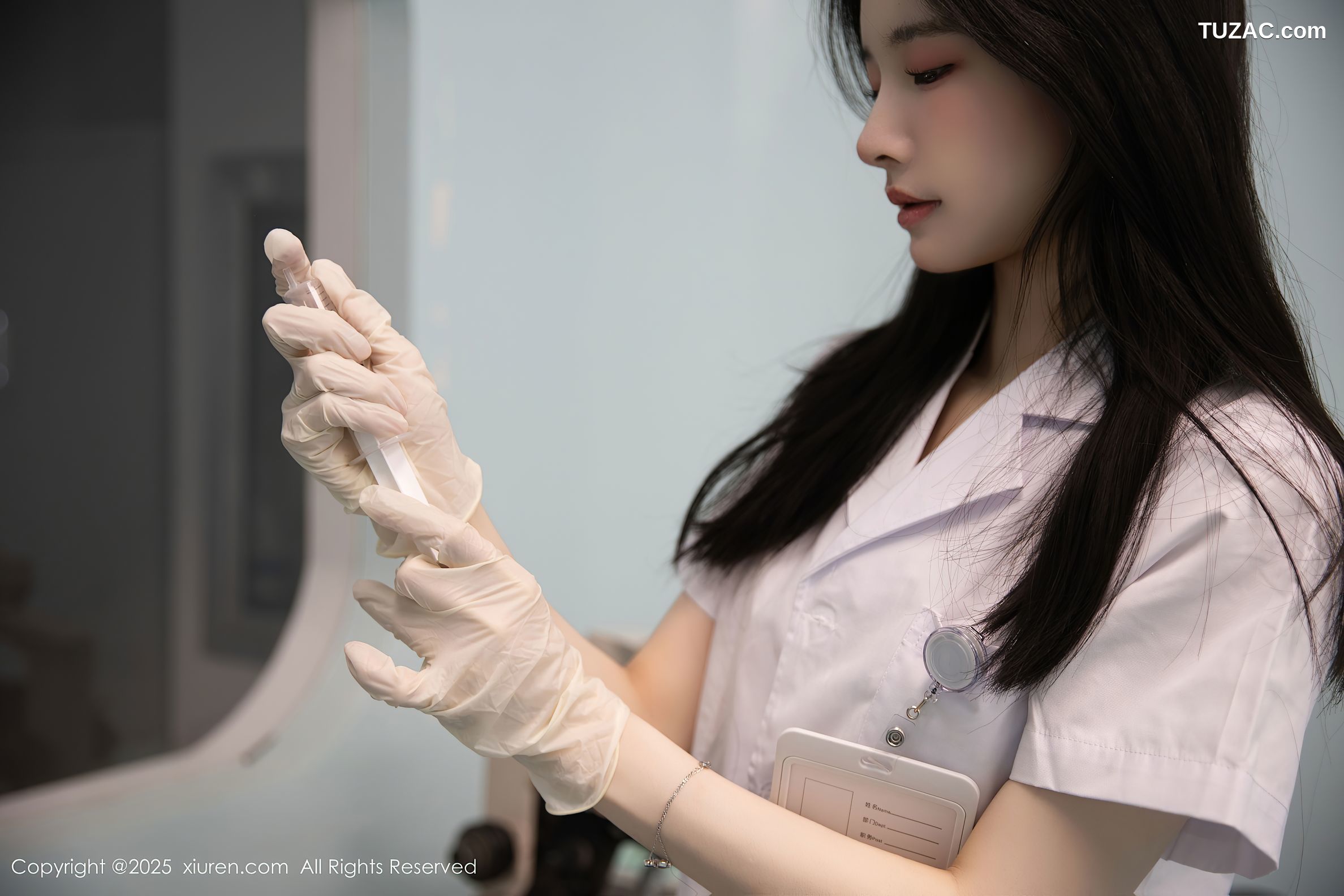 XiuRen秀人网-10190-布丁wow-医院场景白衣女医生的秘密之爱-2025.04.24