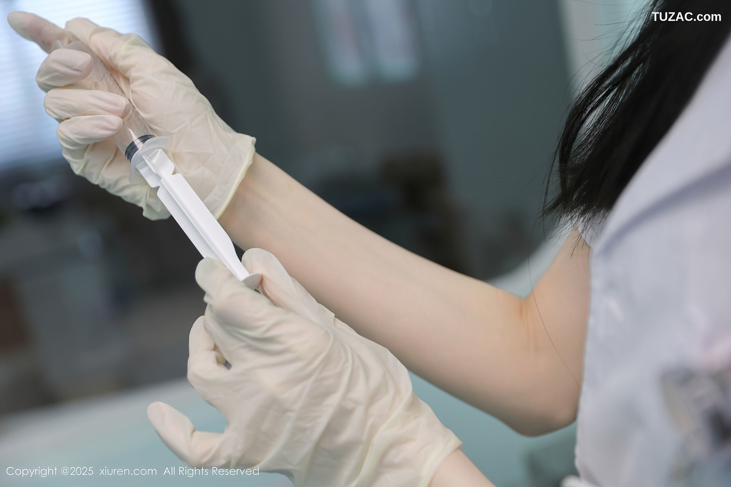 XiuRen秀人网-10190-布丁wow-医院场景白衣女医生的秘密之爱-2025.04.24