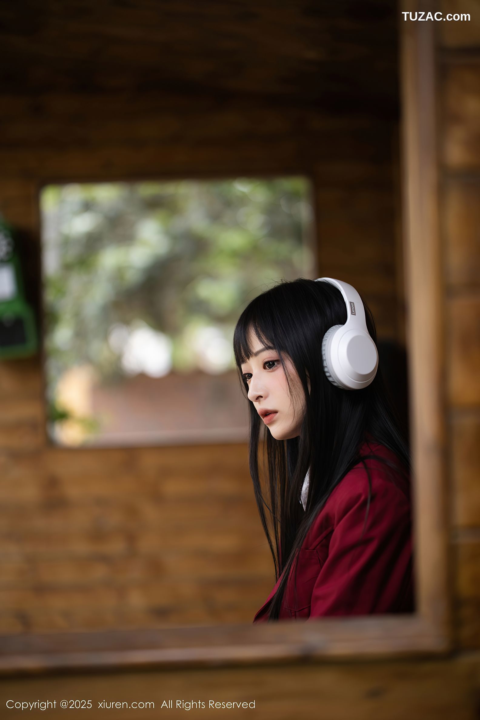 XiuRen秀人网-10215-茂木希子-新人红色长裙白色内衣肉丝-2025.04.29