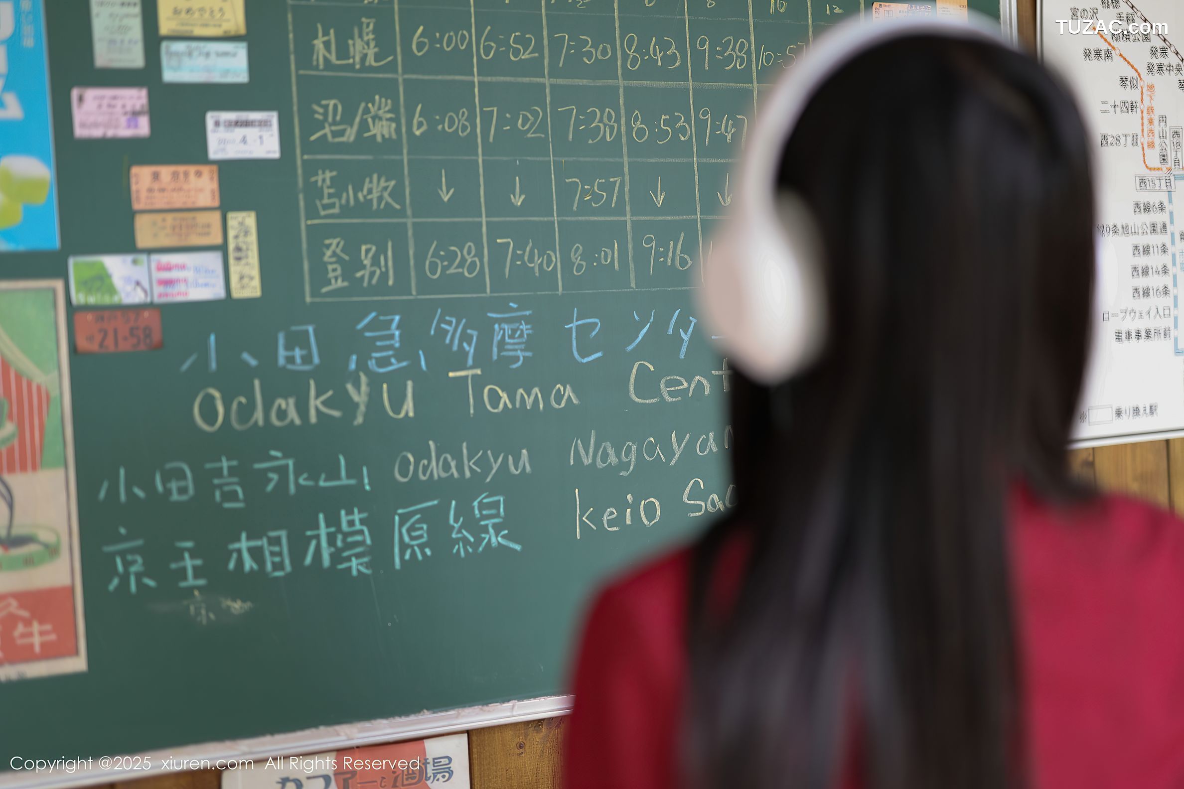 XiuRen秀人网-10215-茂木希子-新人红色长裙白色内衣肉丝-2025.04.29