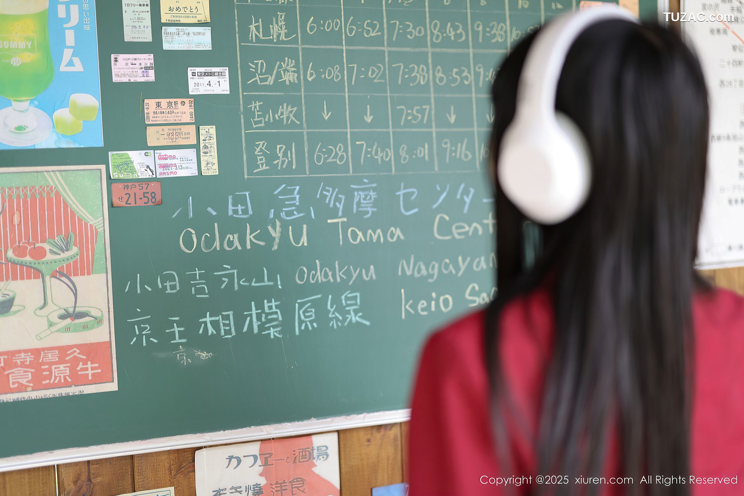 XiuRen秀人网-10215-茂木希子-新人红色长裙白色内衣肉丝-2025.04.29