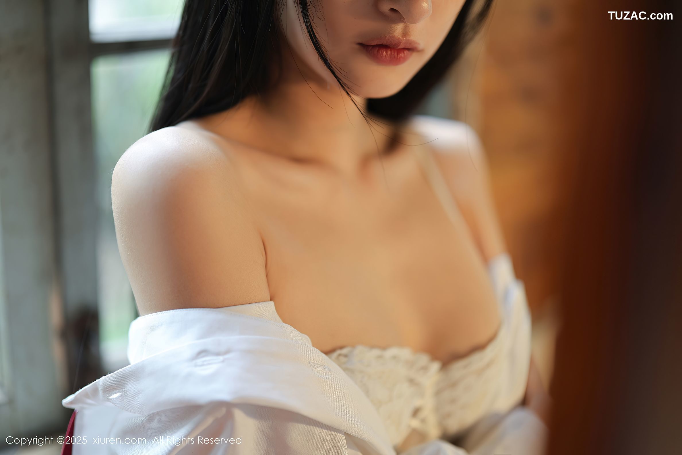 XiuRen秀人网-10215-茂木希子-新人红色长裙白色内衣肉丝-2025.04.29