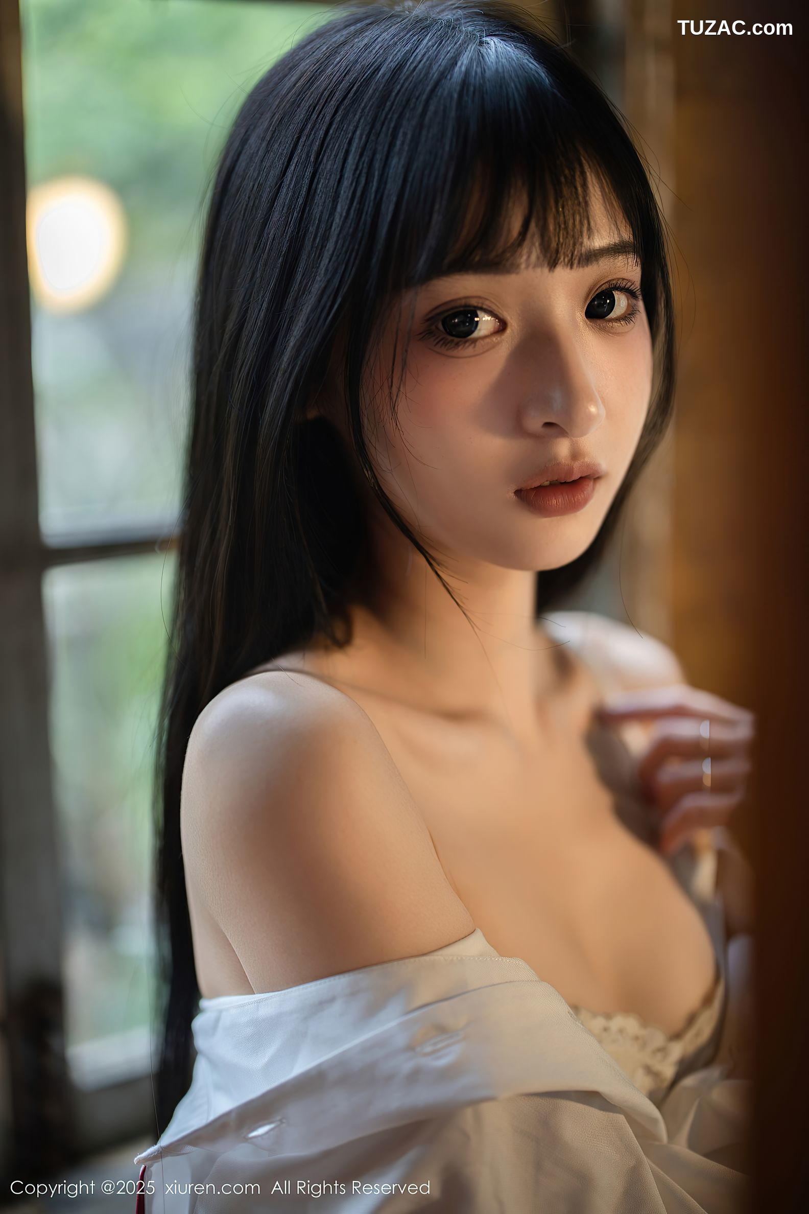 XiuRen秀人网-10215-茂木希子-新人红色长裙白色内衣肉丝-2025.04.29