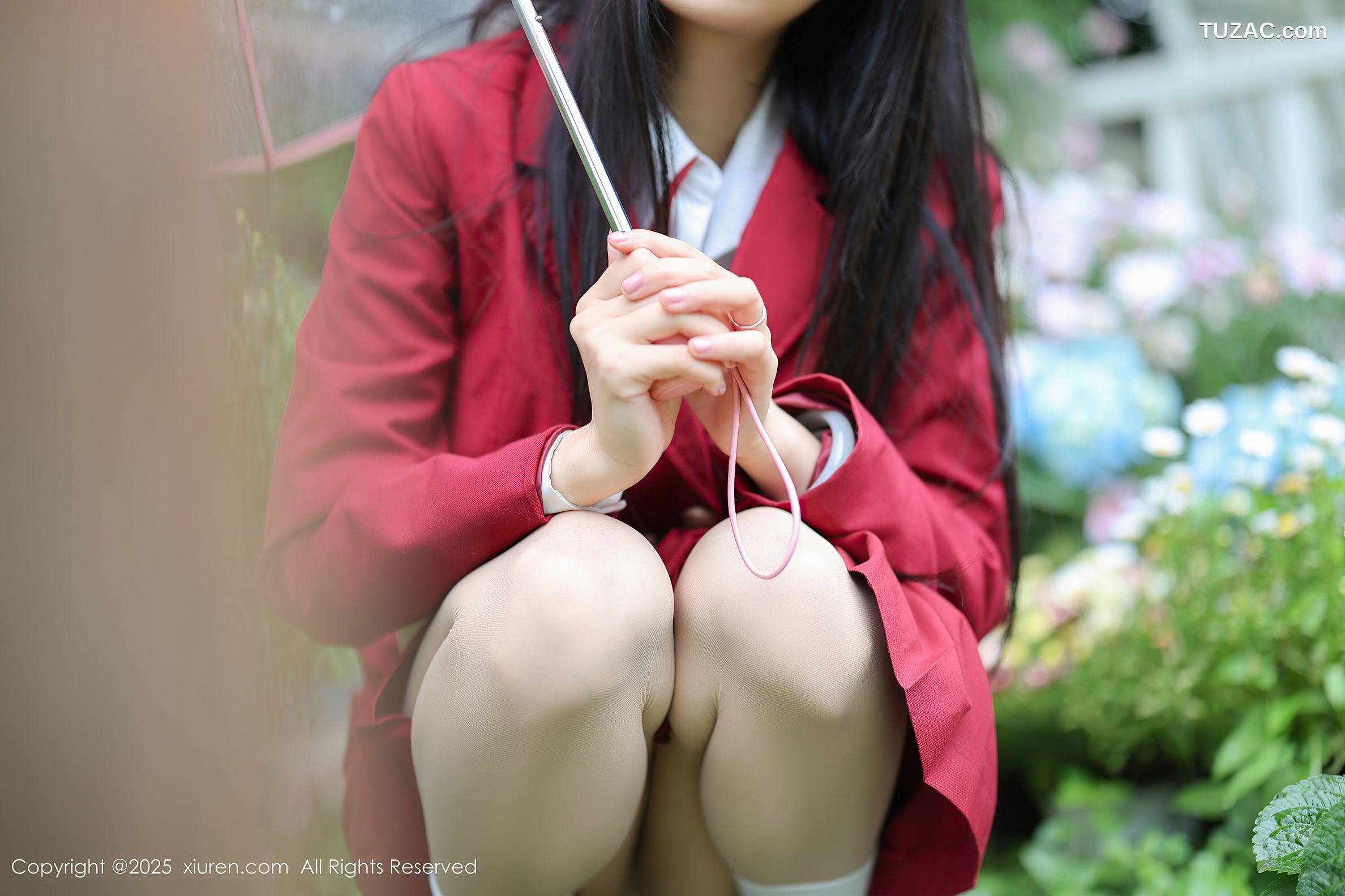 XiuRen秀人网-10215-茂木希子-新人红色长裙白色内衣肉丝-2025.04.29