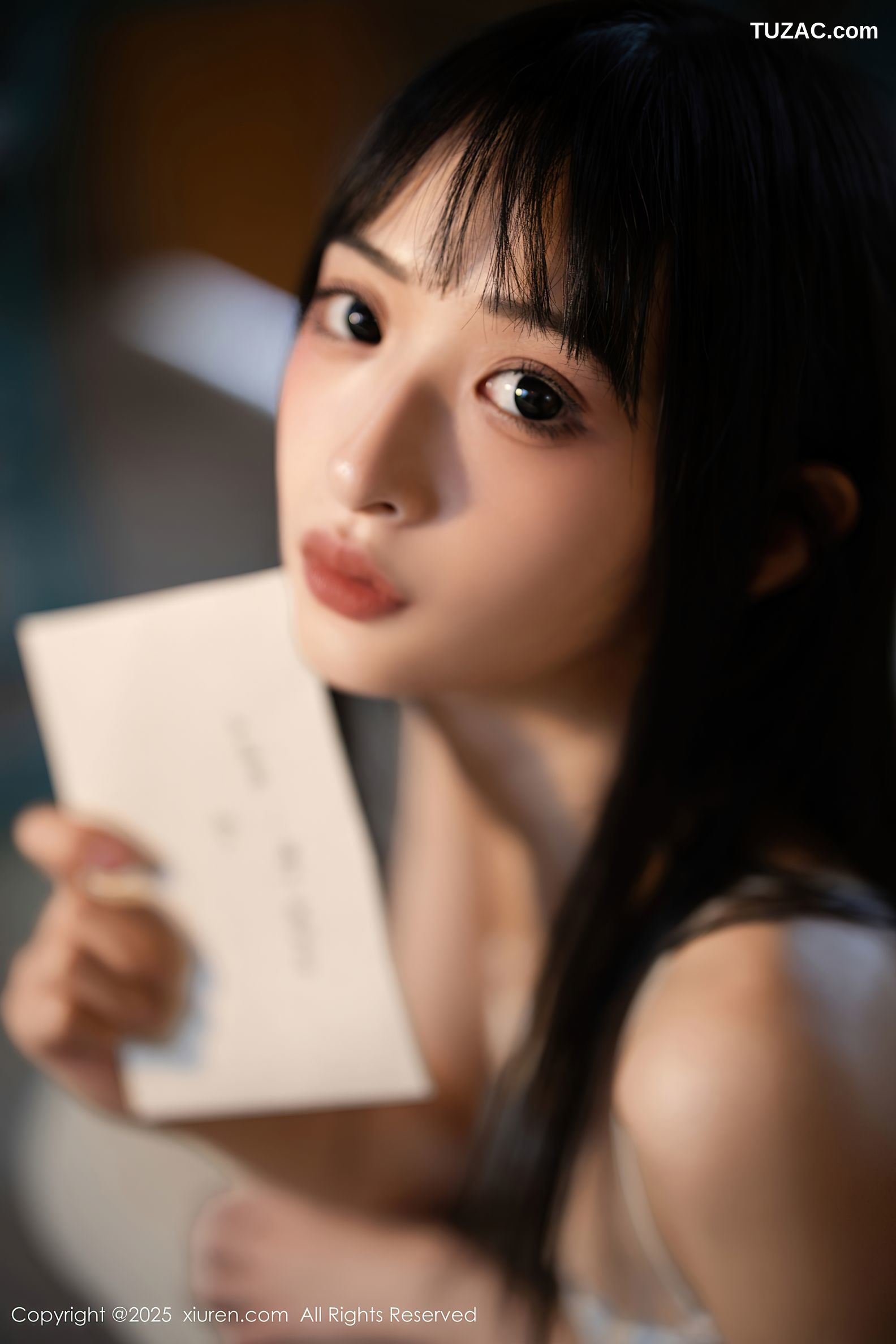 XiuRen秀人网-10215-茂木希子-新人红色长裙白色内衣肉丝-2025.04.29