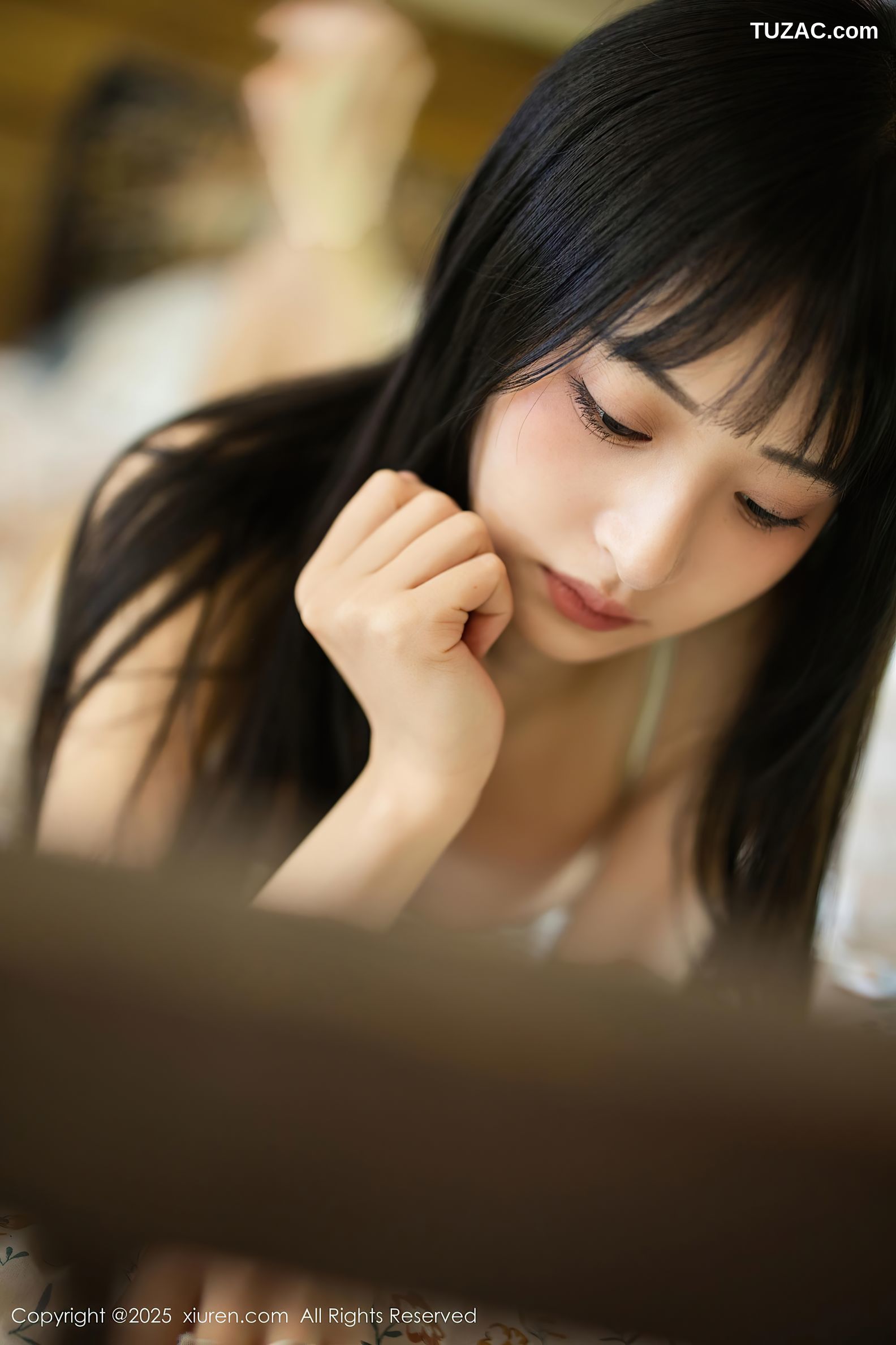 XiuRen秀人网-10215-茂木希子-新人红色长裙白色内衣肉丝-2025.04.29