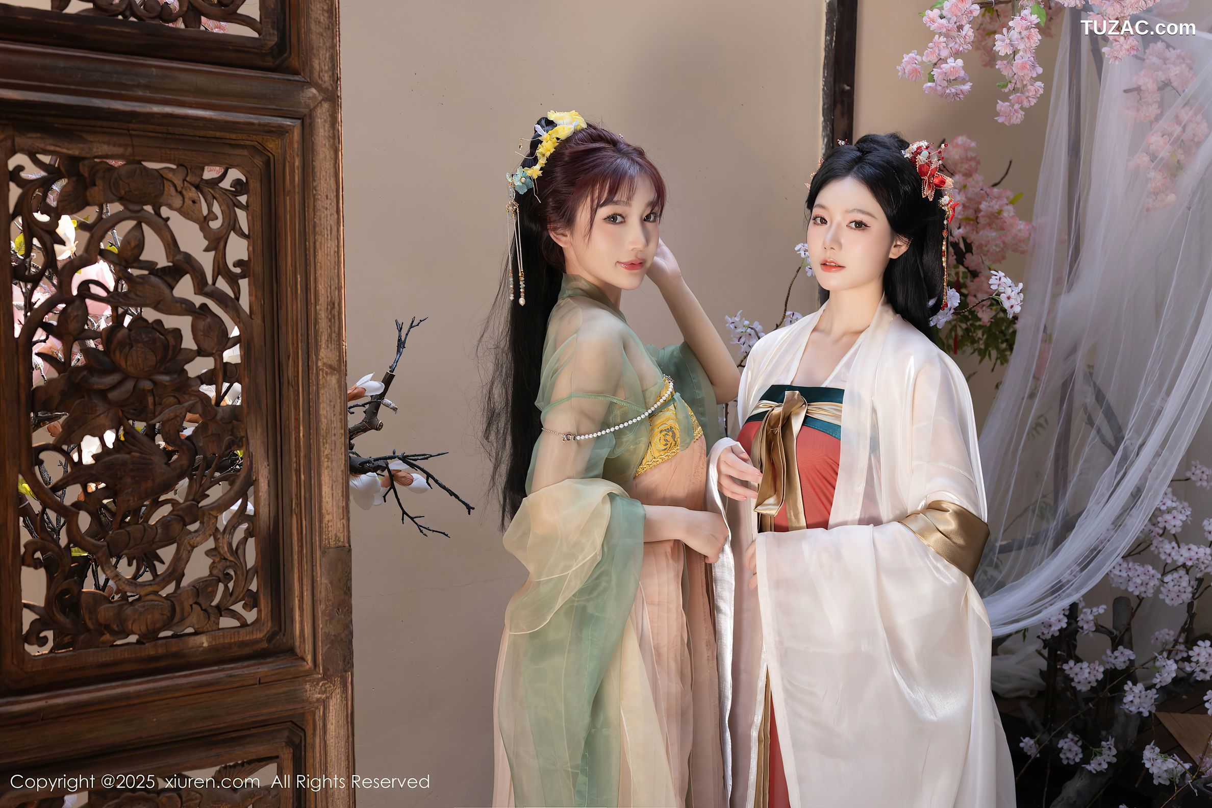 XiuRen秀人网-10223-陆萱萱-安然anran-古装姐妹花-2025.04.29