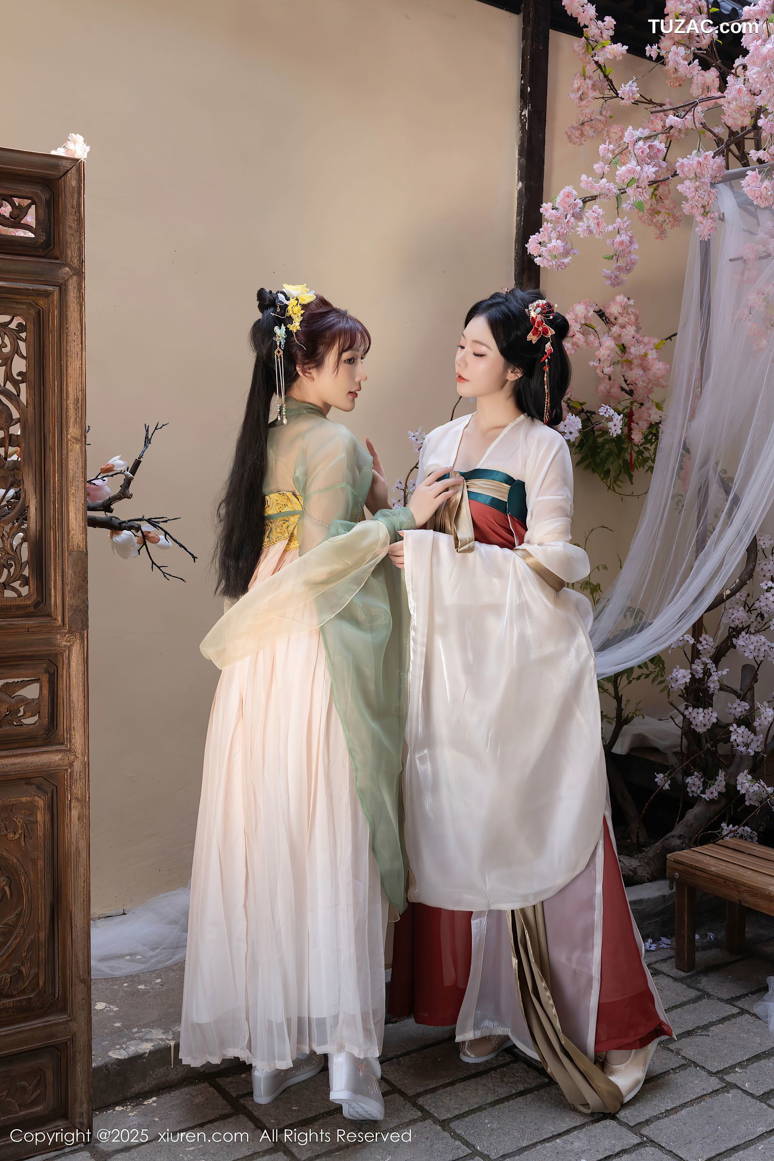 XiuRen秀人网-10223-陆萱萱-安然anran-古装姐妹花-2025.04.29