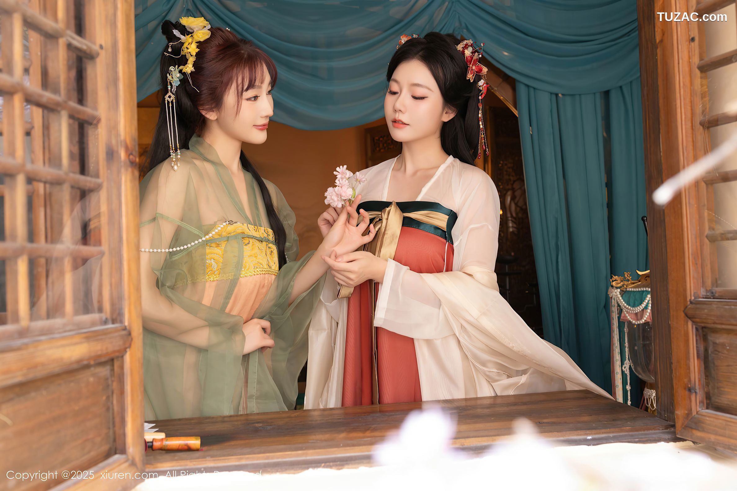 XiuRen秀人网-10223-陆萱萱-安然anran-古装姐妹花-2025.04.29