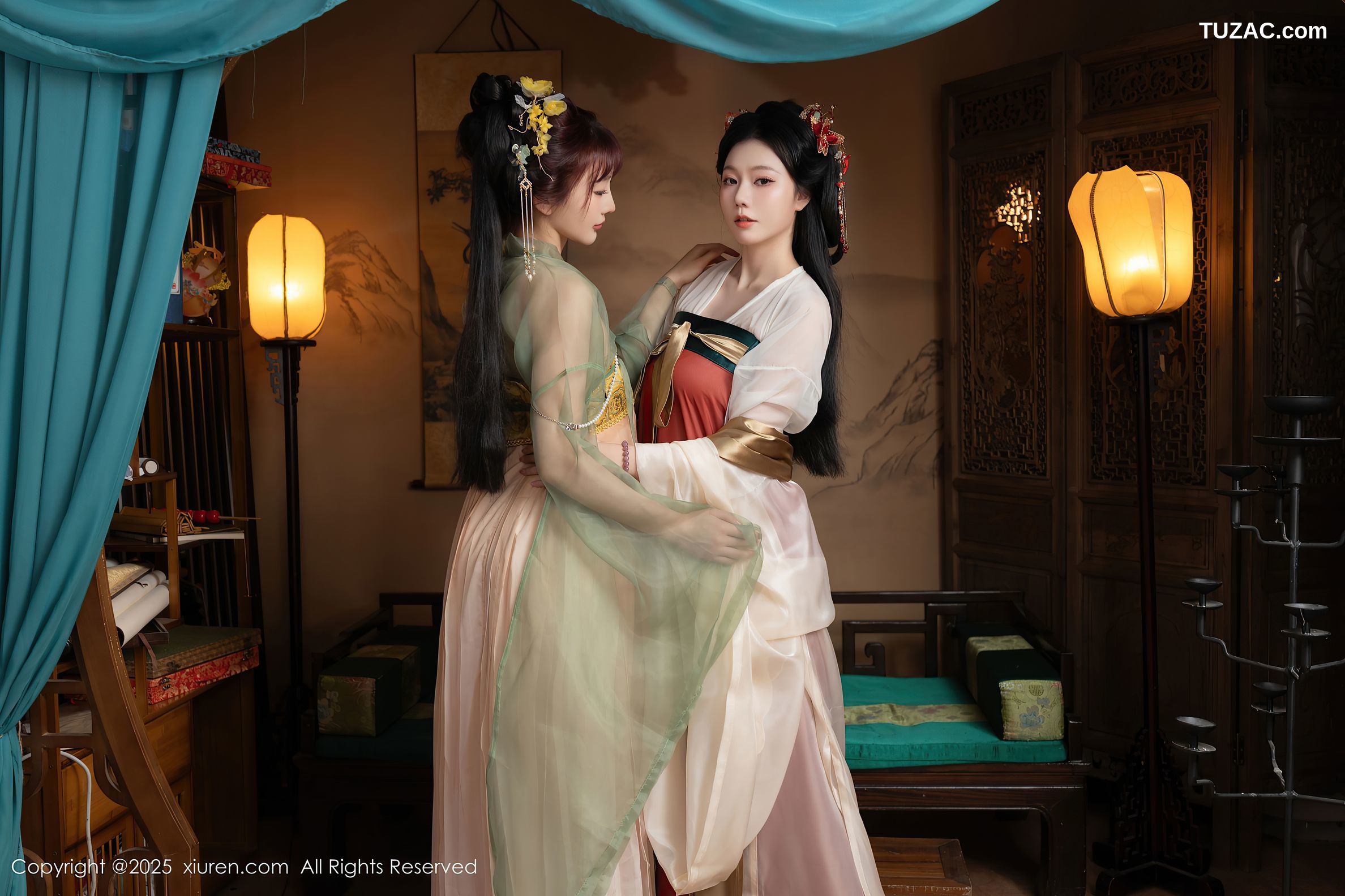 XiuRen秀人网-10223-陆萱萱-安然anran-古装姐妹花-2025.04.29