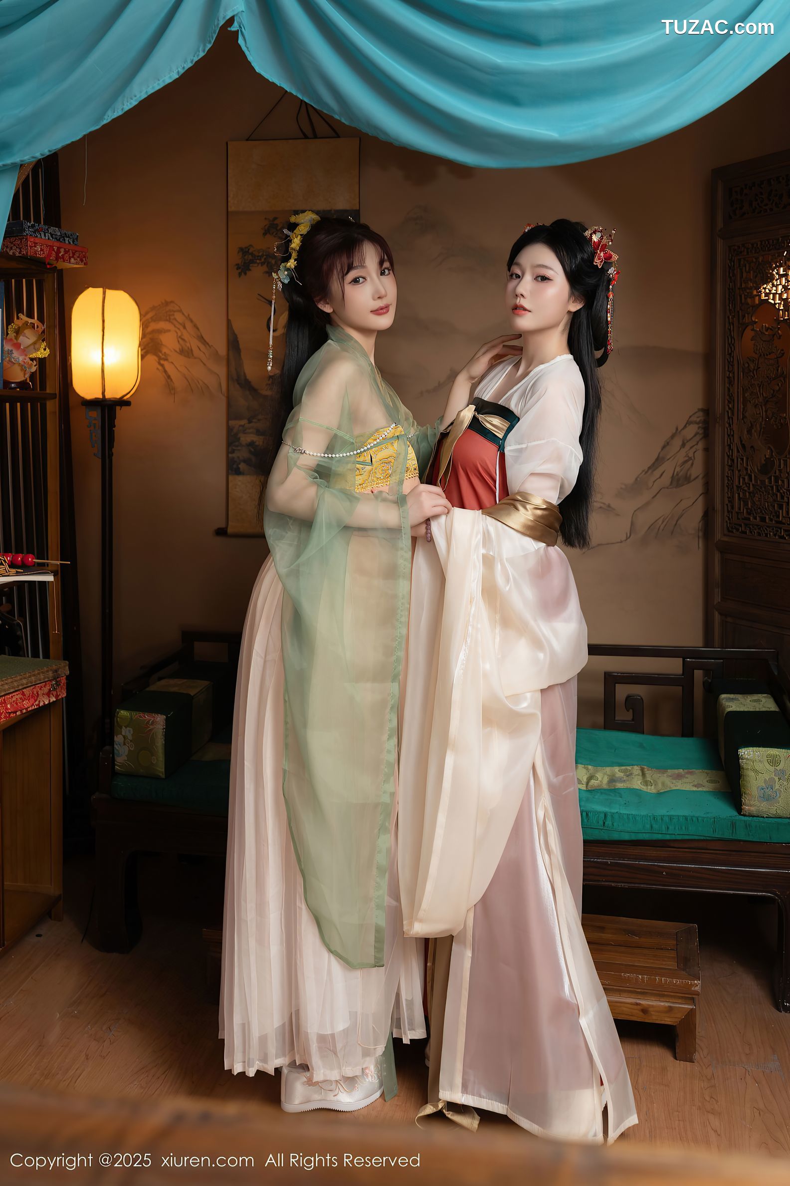 XiuRen秀人网-10223-陆萱萱-安然anran-古装姐妹花-2025.04.29