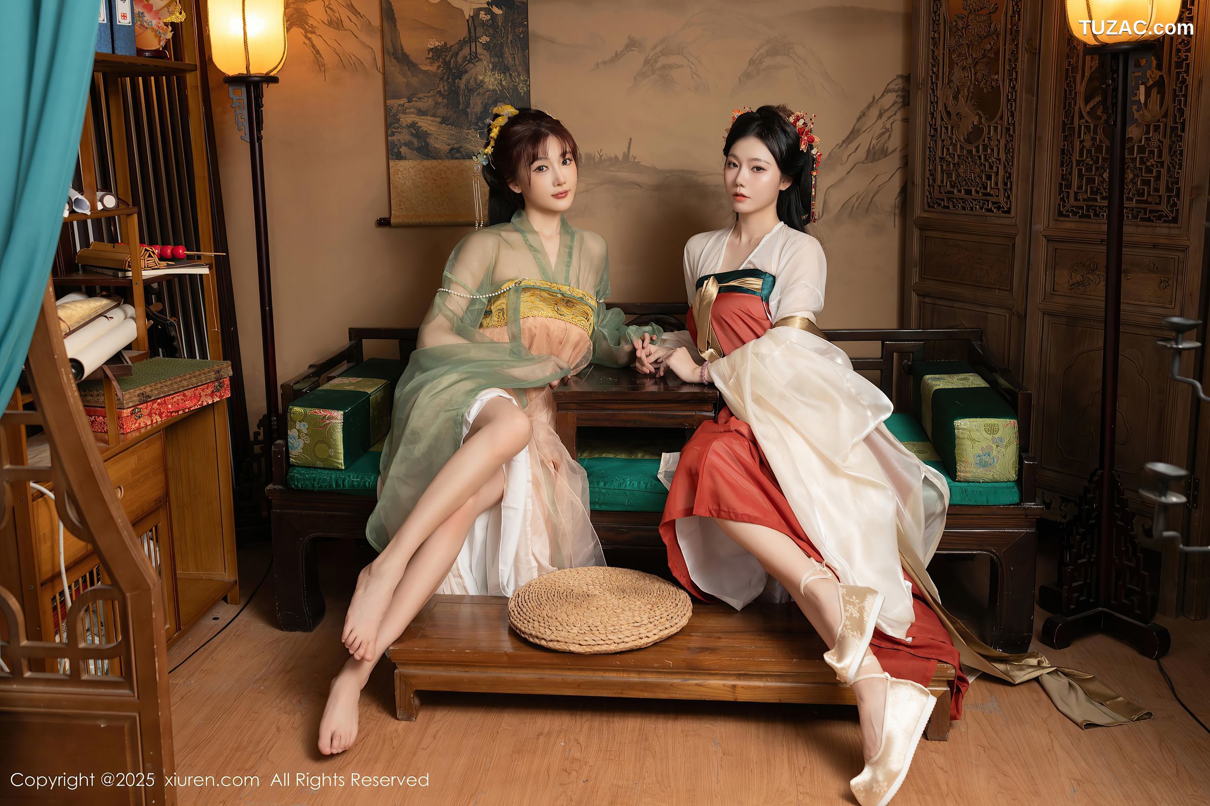 XiuRen秀人网-10223-陆萱萱-安然anran-古装姐妹花-2025.04.29