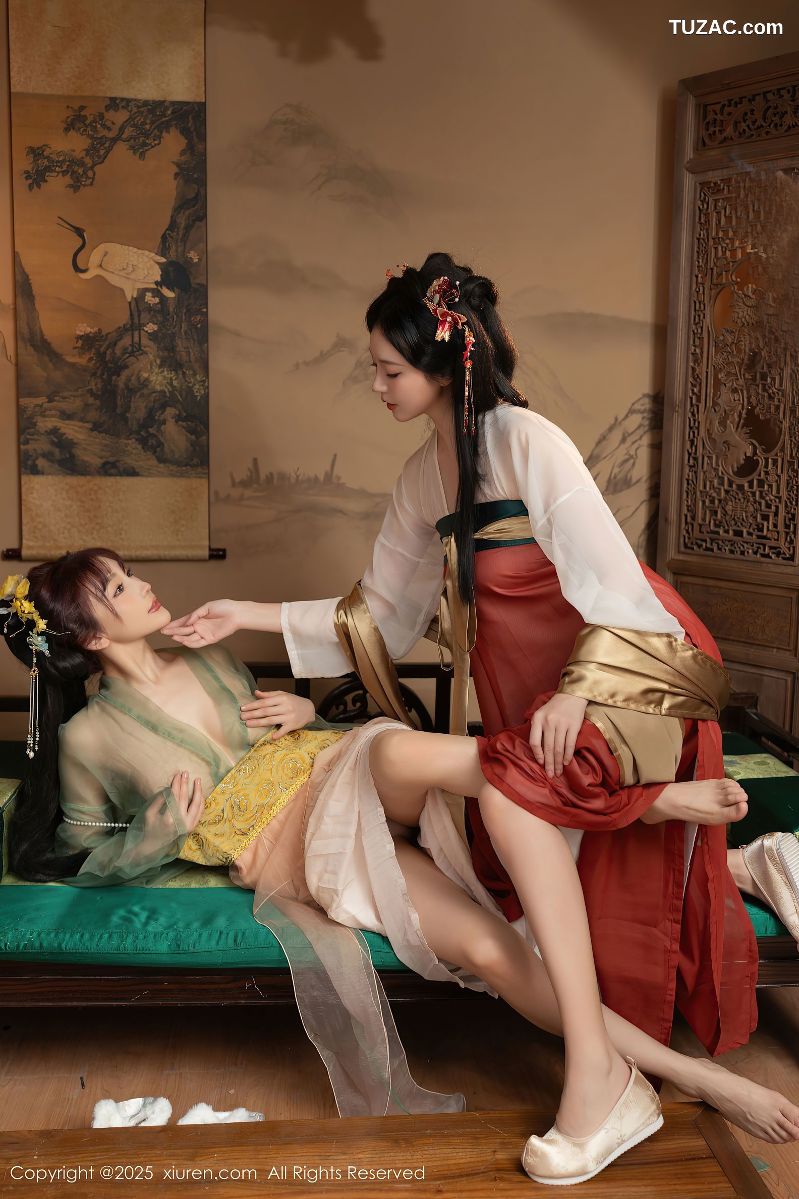 XiuRen秀人网-10223-陆萱萱-安然anran-古装姐妹花-2025.04.29