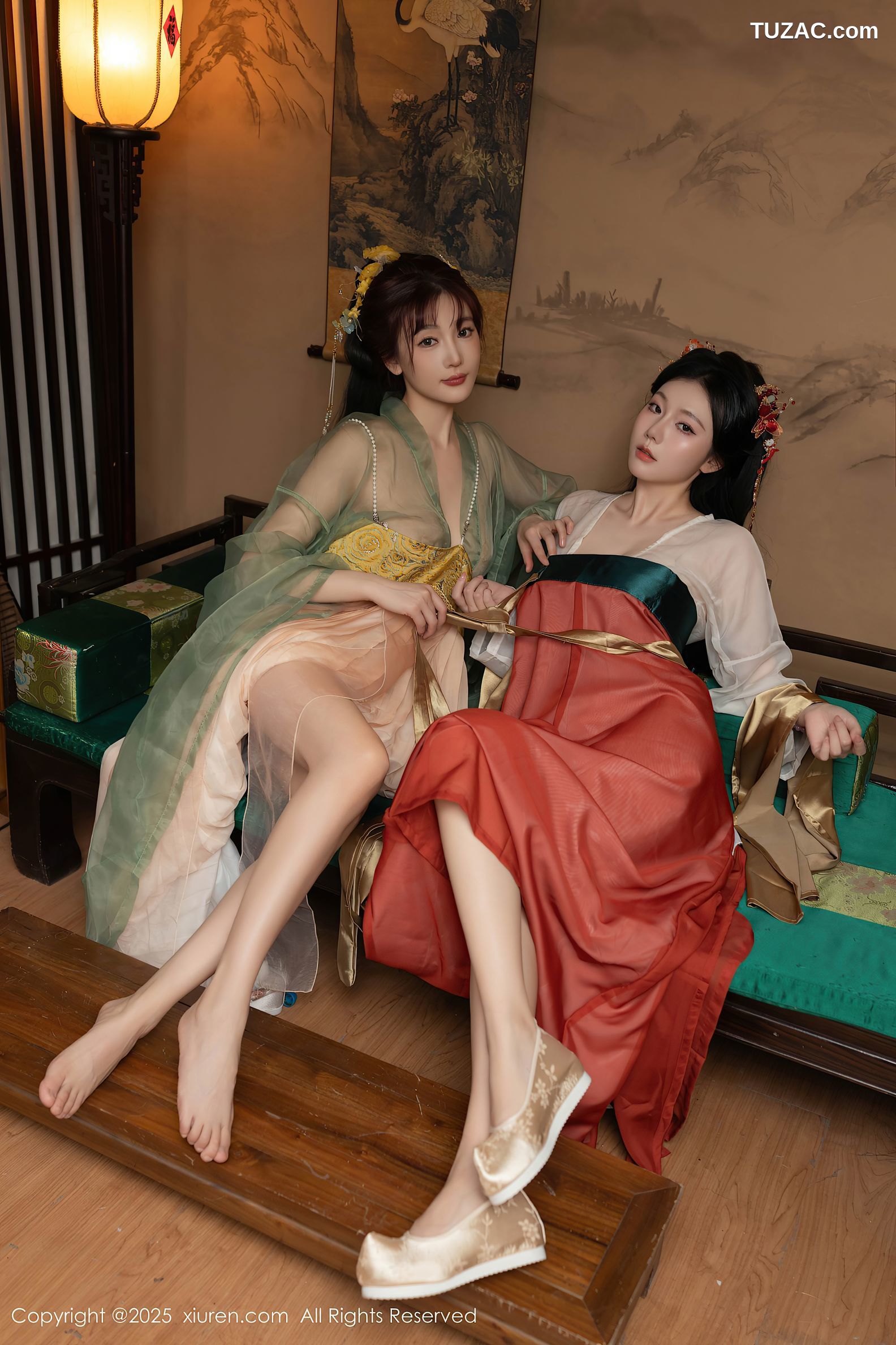 XiuRen秀人网-10223-陆萱萱-安然anran-古装姐妹花-2025.04.29