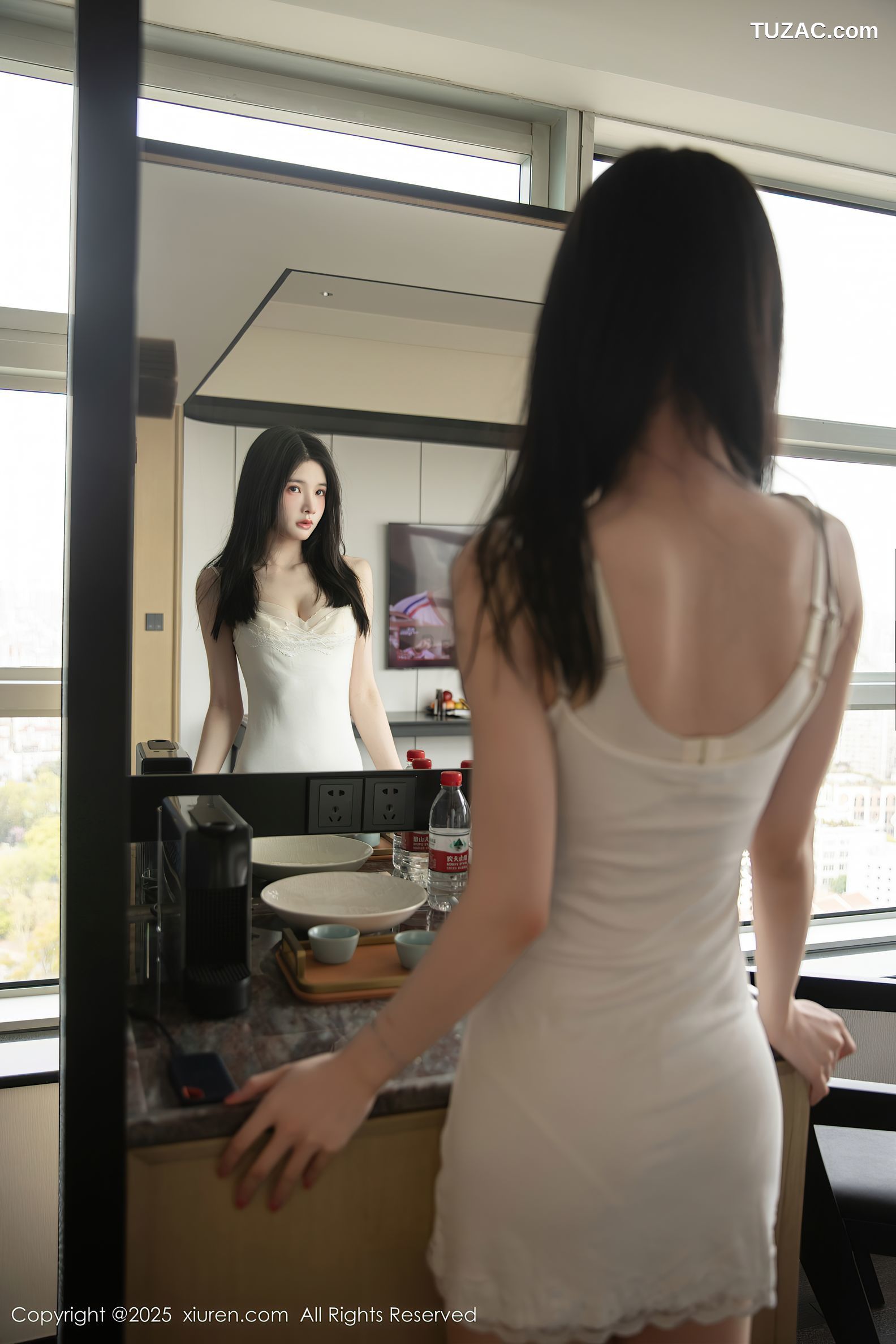 XiuRen秀人网-10226-布丁wow-寂寞少妇居家白色睡衣白色内衣-2025.04.30