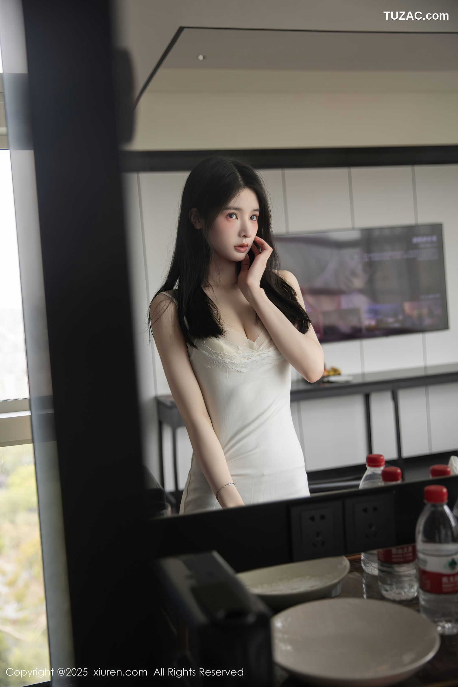 XiuRen秀人网-10226-布丁wow-寂寞少妇居家白色睡衣白色内衣-2025.04.30