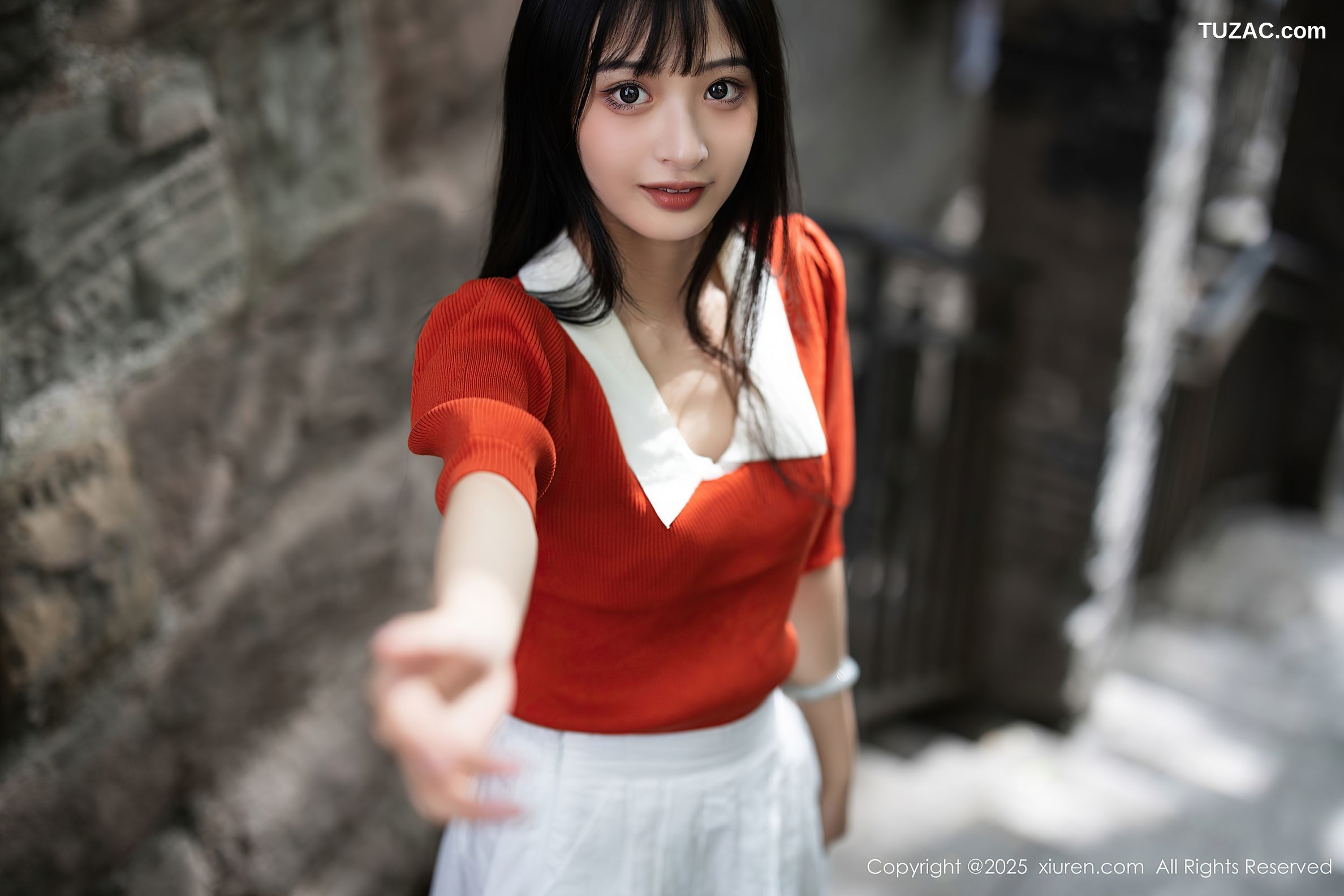 XiuRen秀人网-10247-茂木希子-桔色T恤白裙玉体诱人-2025.05.08