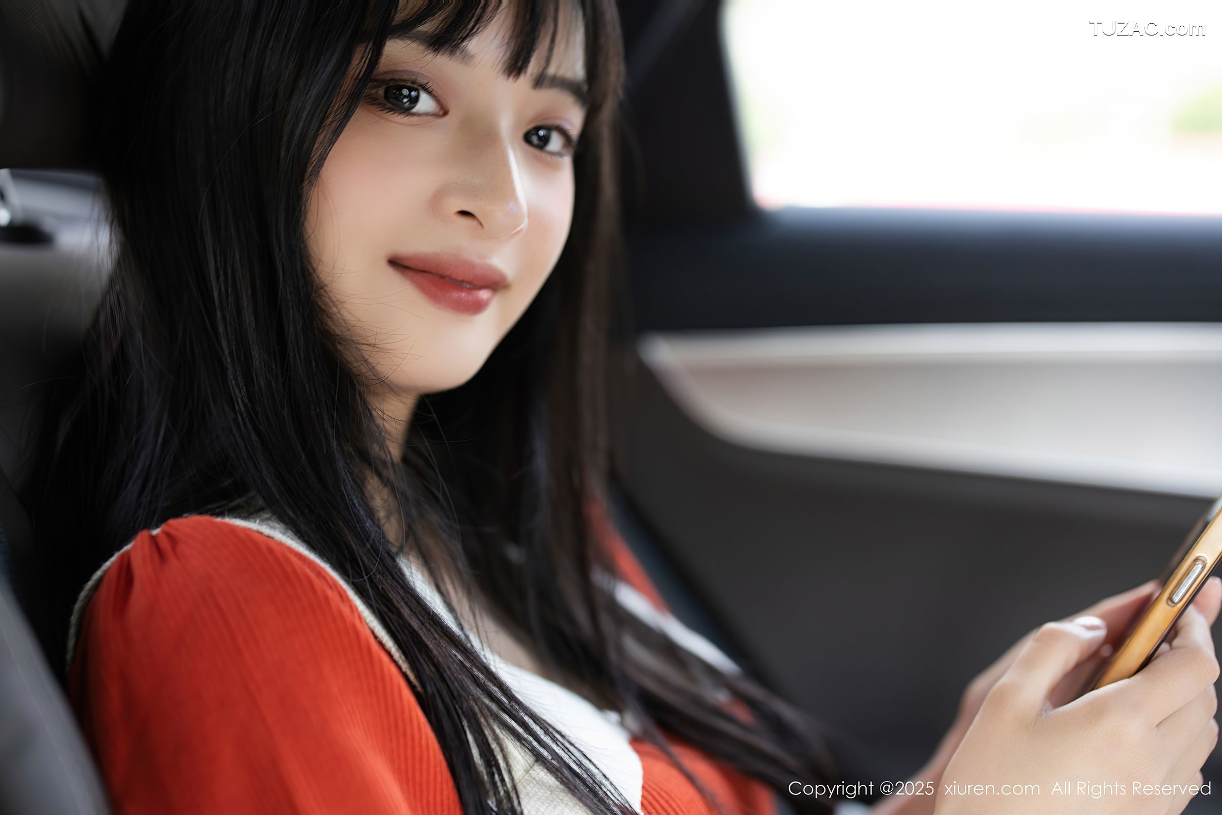 XiuRen秀人网-10247-茂木希子-桔色T恤白裙玉体诱人-2025.05.08