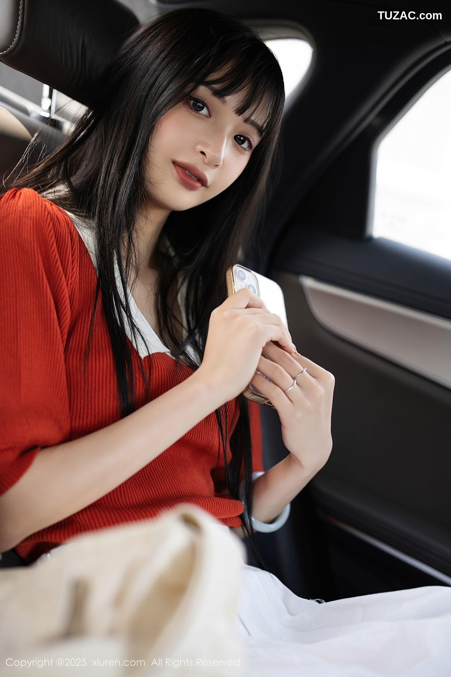 XiuRen秀人网-10247-茂木希子-桔色T恤白裙玉体诱人-2025.05.08