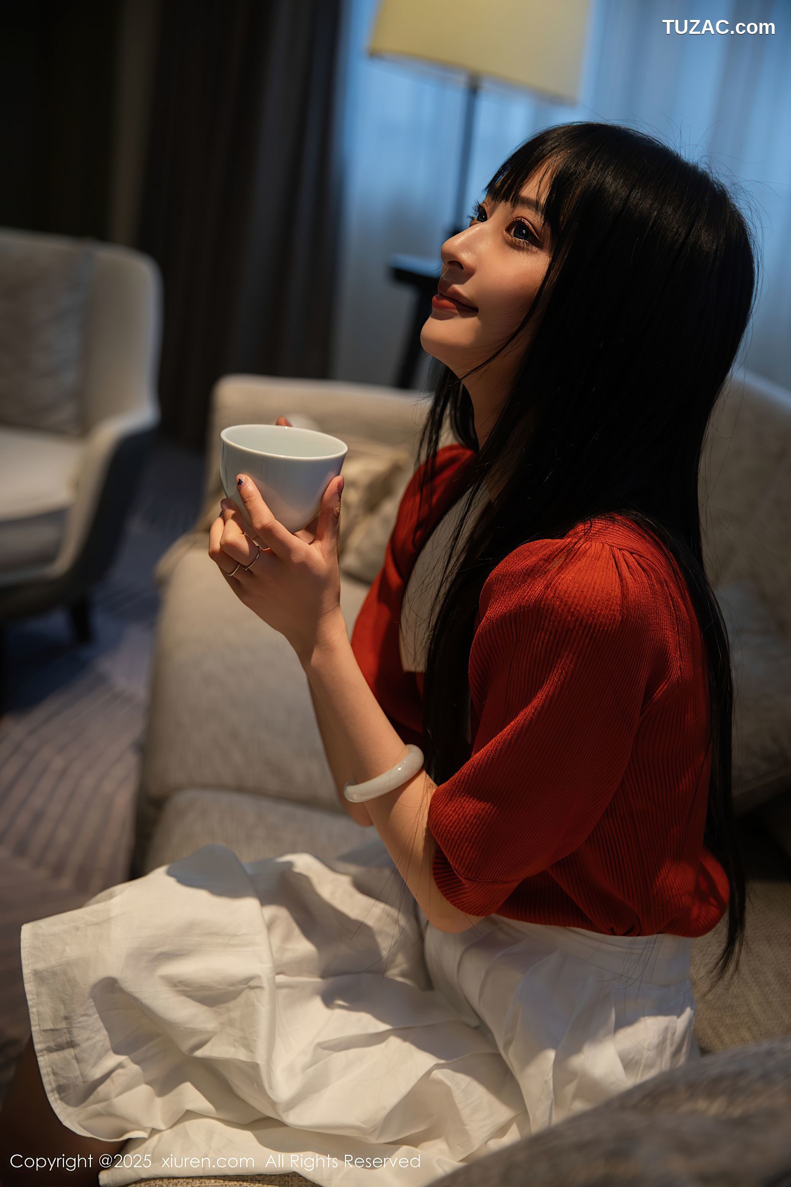 XiuRen秀人网-10247-茂木希子-桔色T恤白裙玉体诱人-2025.05.08