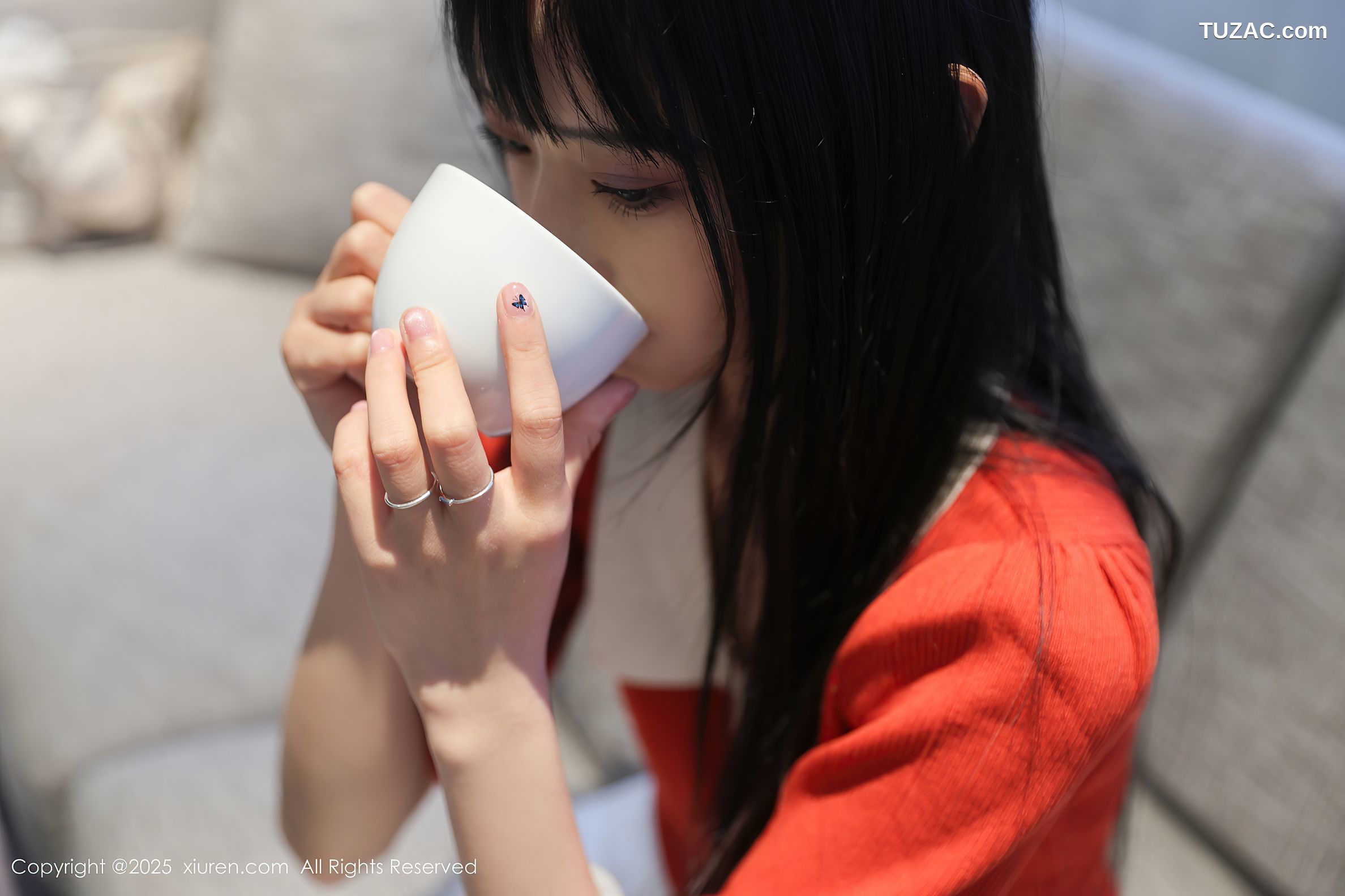 XiuRen秀人网-10247-茂木希子-桔色T恤白裙玉体诱人-2025.05.08