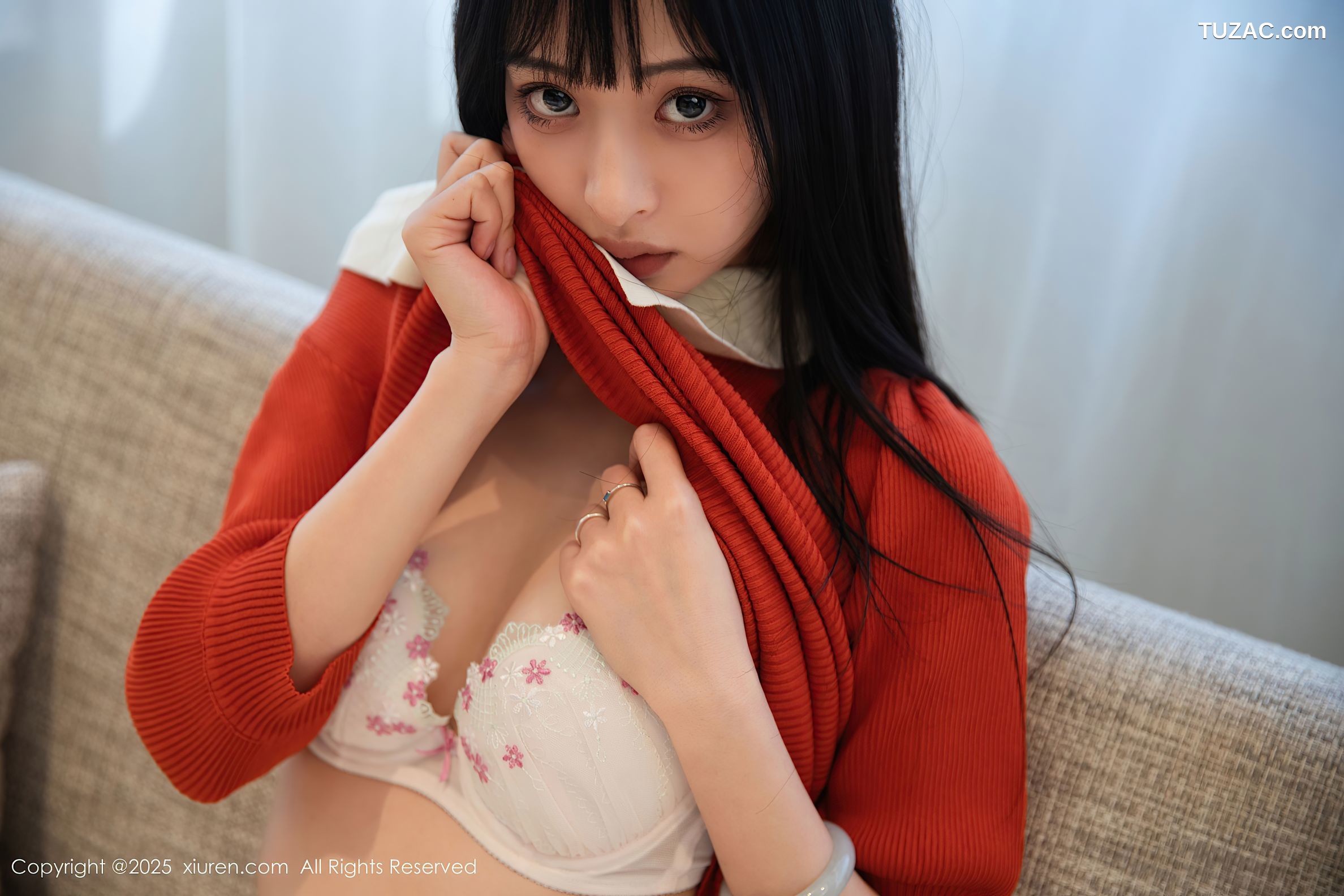 XiuRen秀人网-10247-茂木希子-桔色T恤白裙玉体诱人-2025.05.08