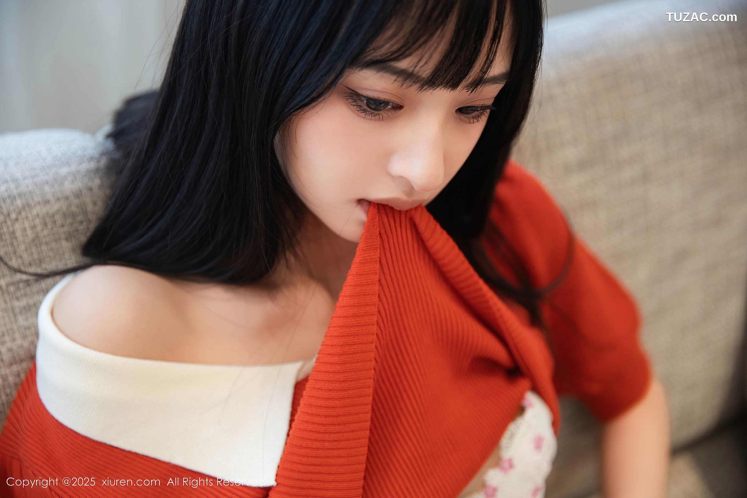 XiuRen秀人网-10247-茂木希子-桔色T恤白裙玉体诱人-2025.05.08