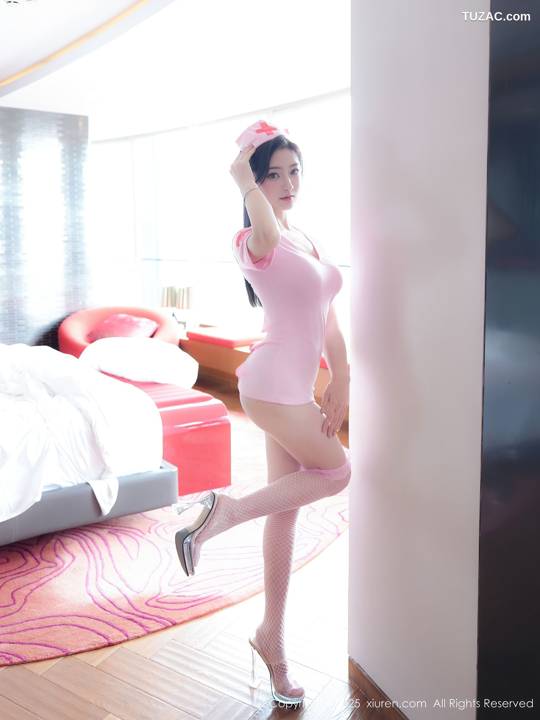 XiuRen秀人网-10275-Annie_baby-粉色情趣护士制服-2025.05.14