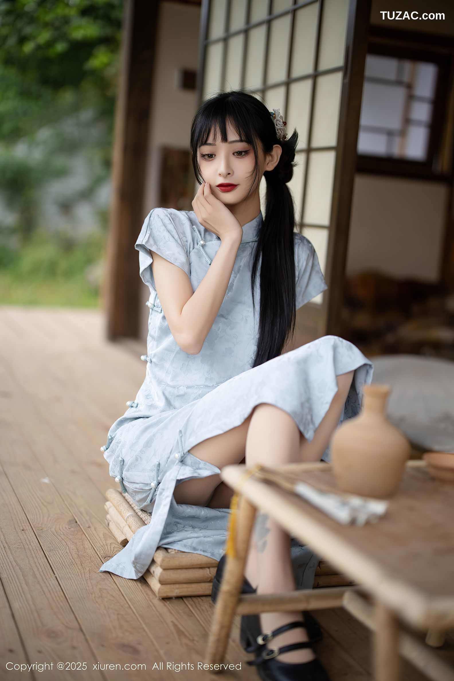 XiuRen秀人网-10278-茂木希子-日式旗袍肉色丝袜-2025.05.15