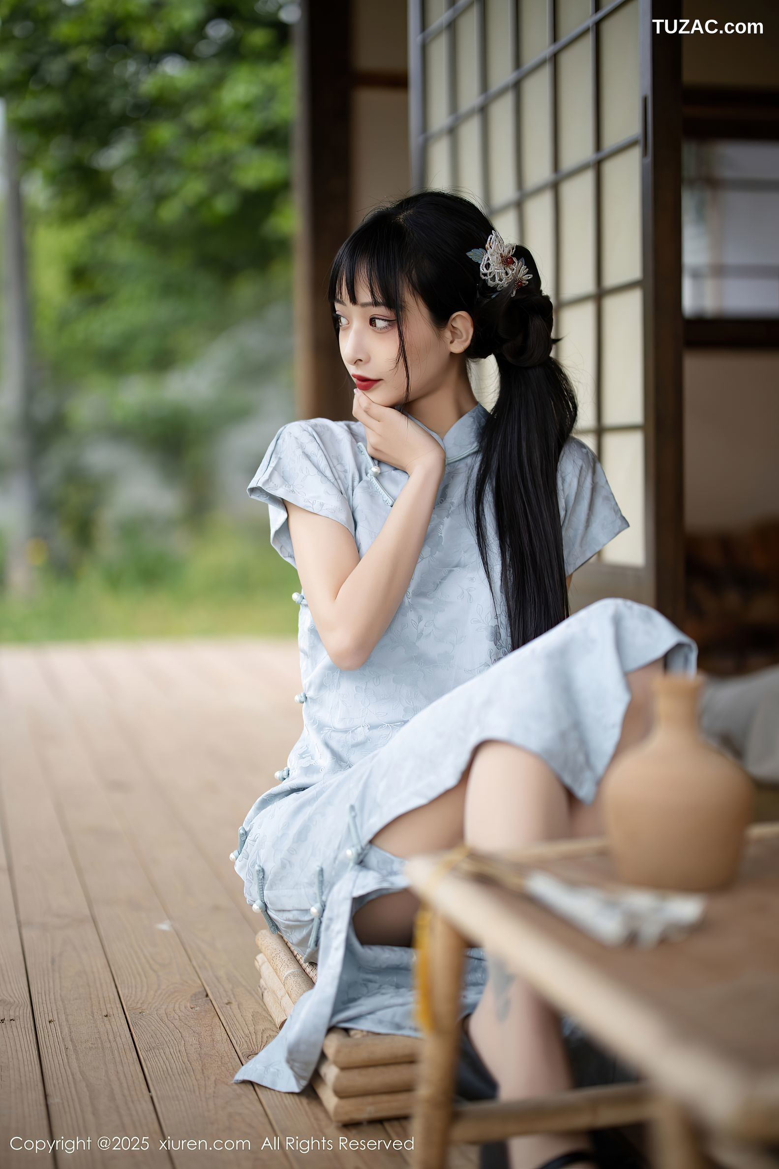 XiuRen秀人网-10278-茂木希子-日式旗袍肉色丝袜-2025.05.15