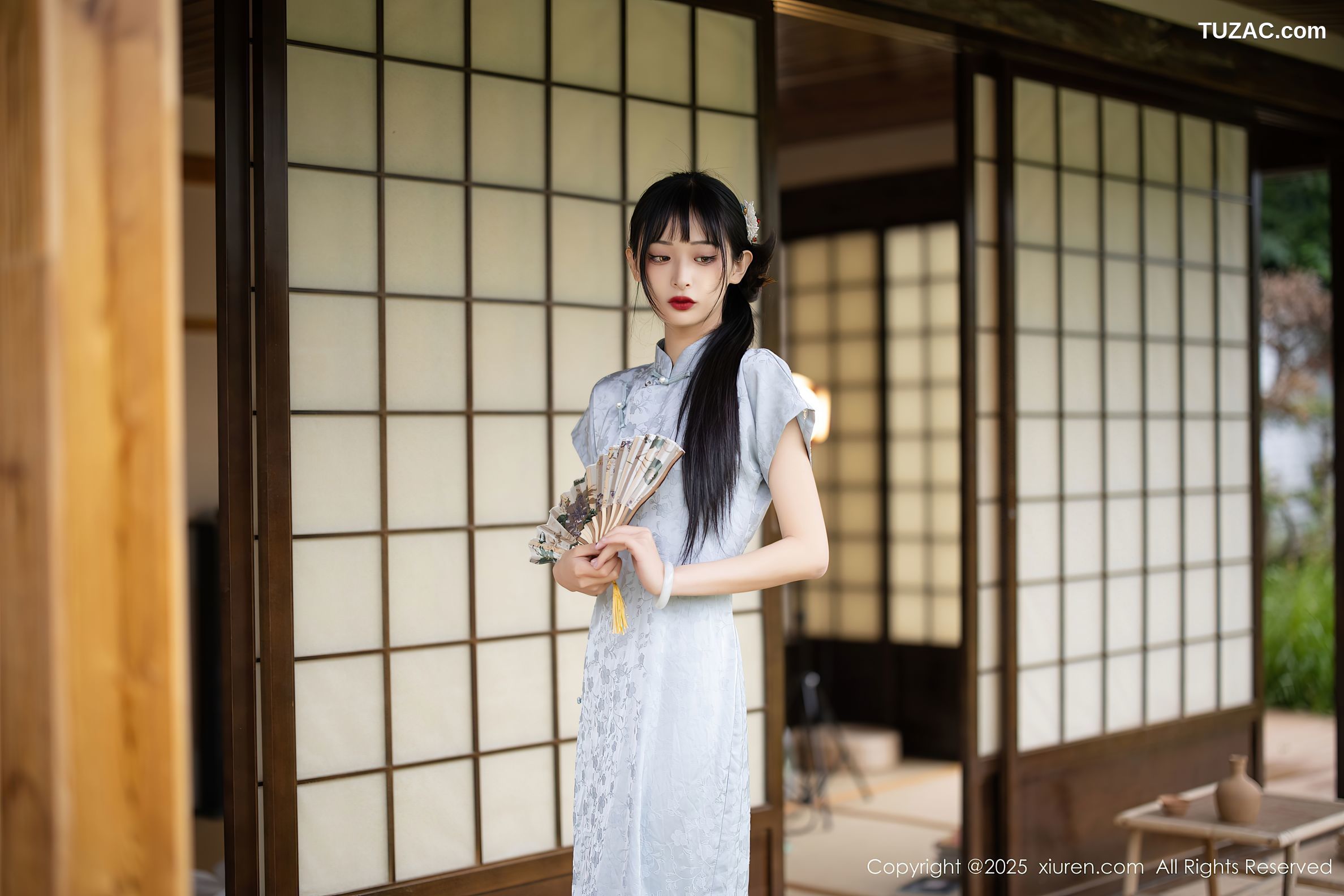 XiuRen秀人网-10278-茂木希子-日式旗袍肉色丝袜-2025.05.15