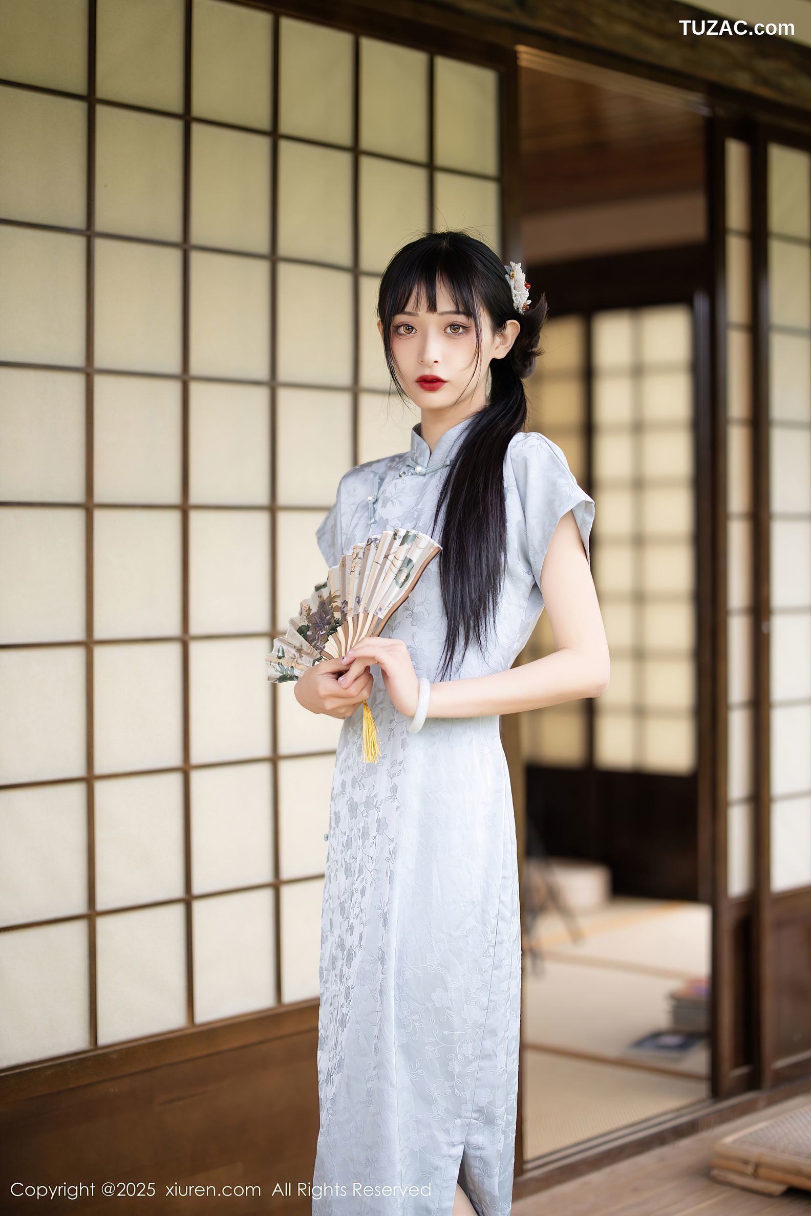 XiuRen秀人网-10278-茂木希子-日式旗袍肉色丝袜-2025.05.15