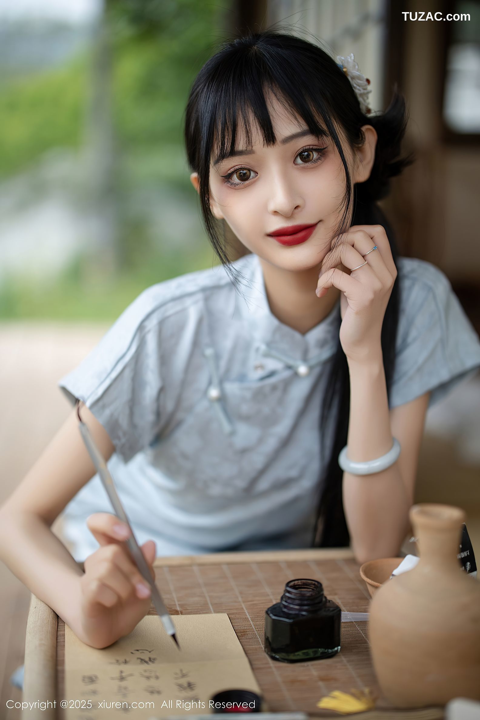 XiuRen秀人网-10278-茂木希子-日式旗袍肉色丝袜-2025.05.15