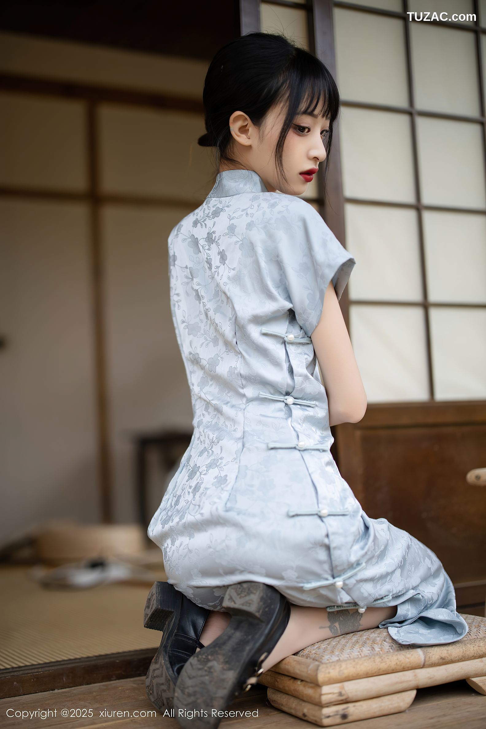 XiuRen秀人网-10278-茂木希子-日式旗袍肉色丝袜-2025.05.15