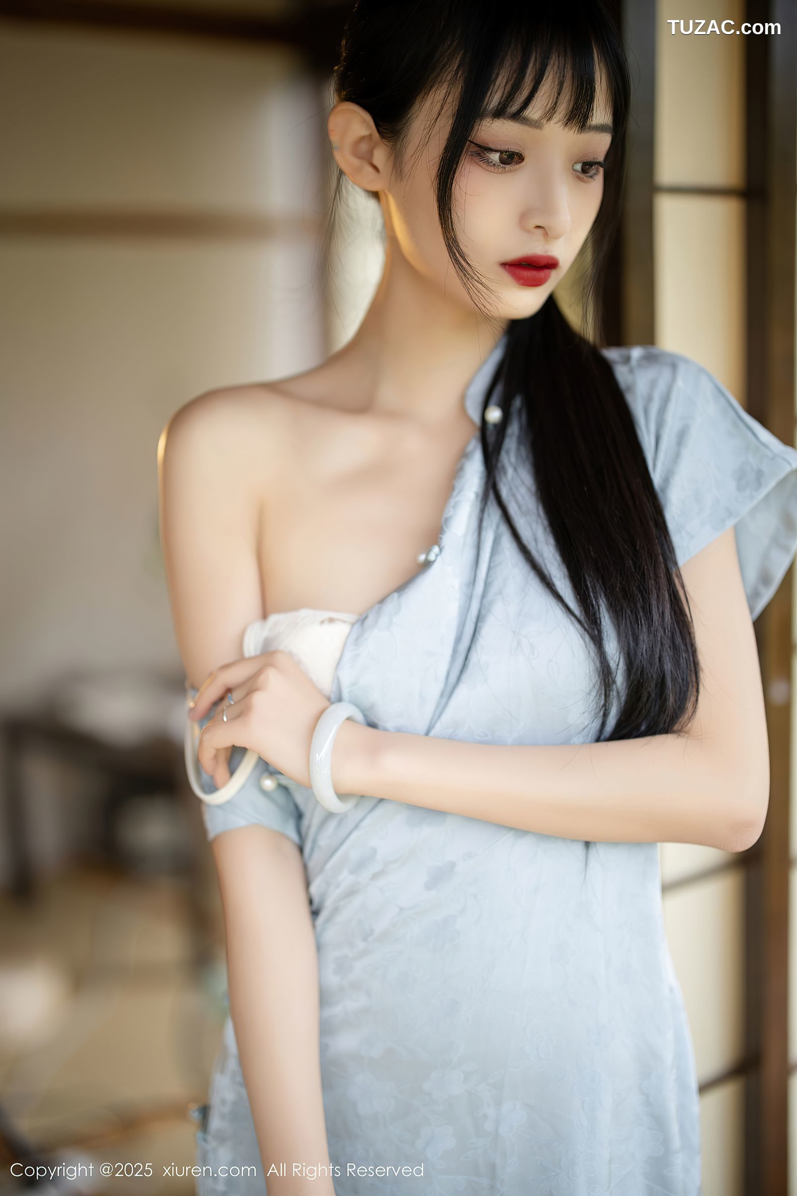 XiuRen秀人网-10278-茂木希子-日式旗袍肉色丝袜-2025.05.15