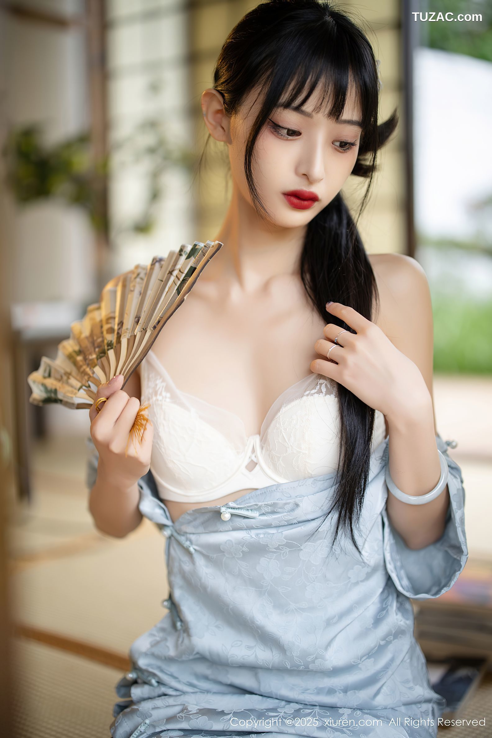 XiuRen秀人网-10278-茂木希子-日式旗袍肉色丝袜-2025.05.15