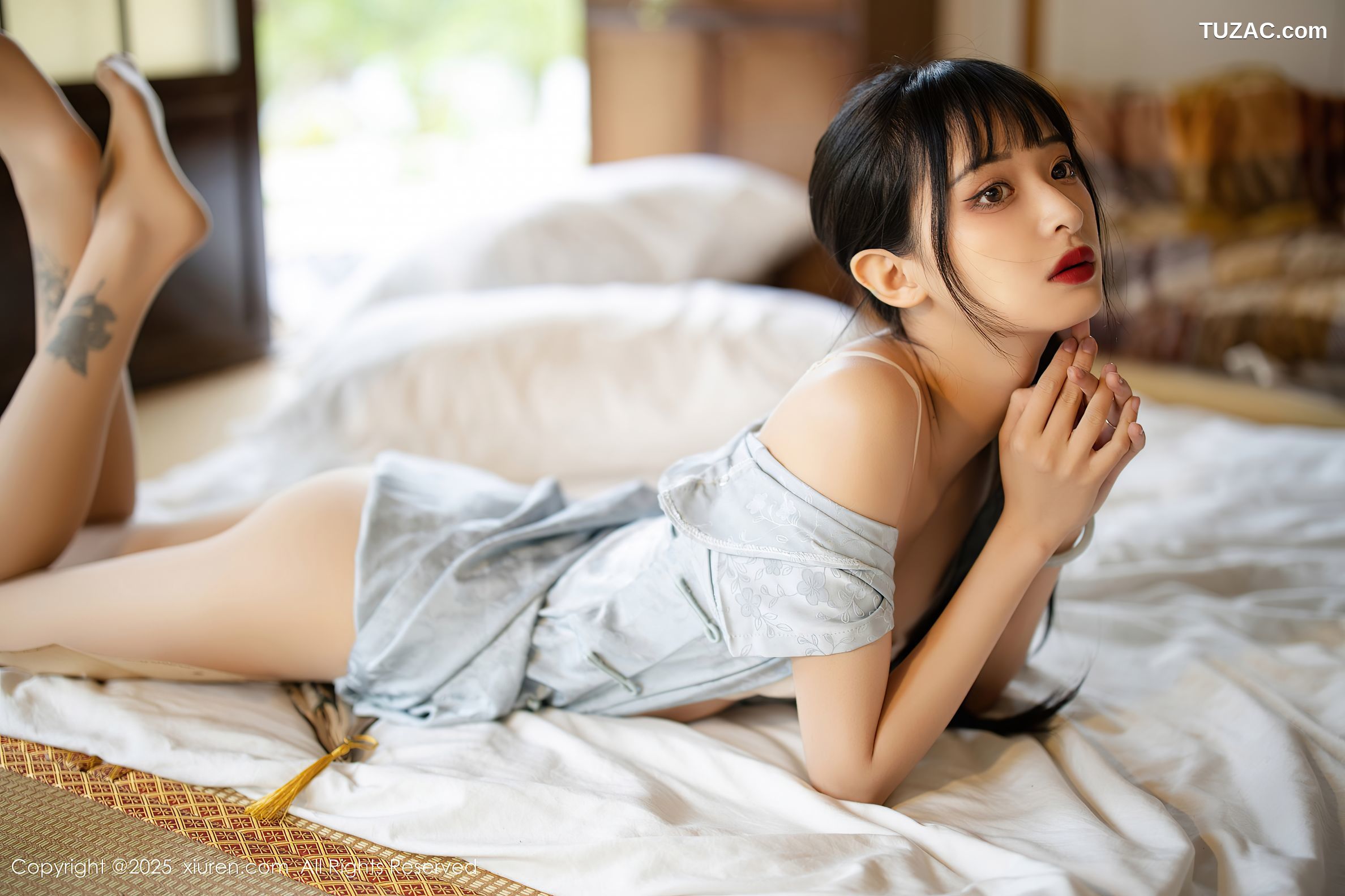 XiuRen秀人网-10278-茂木希子-日式旗袍肉色丝袜-2025.05.15