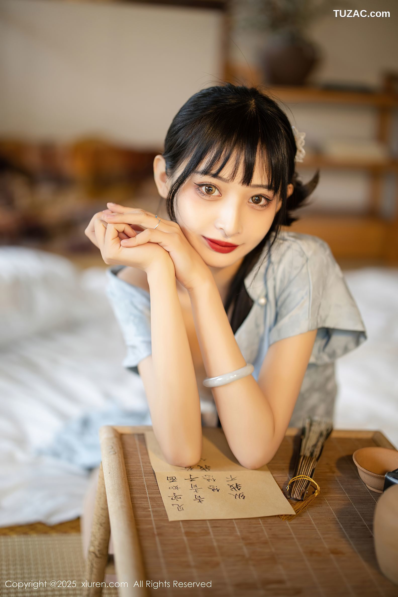 XiuRen秀人网-10278-茂木希子-日式旗袍肉色丝袜-2025.05.15