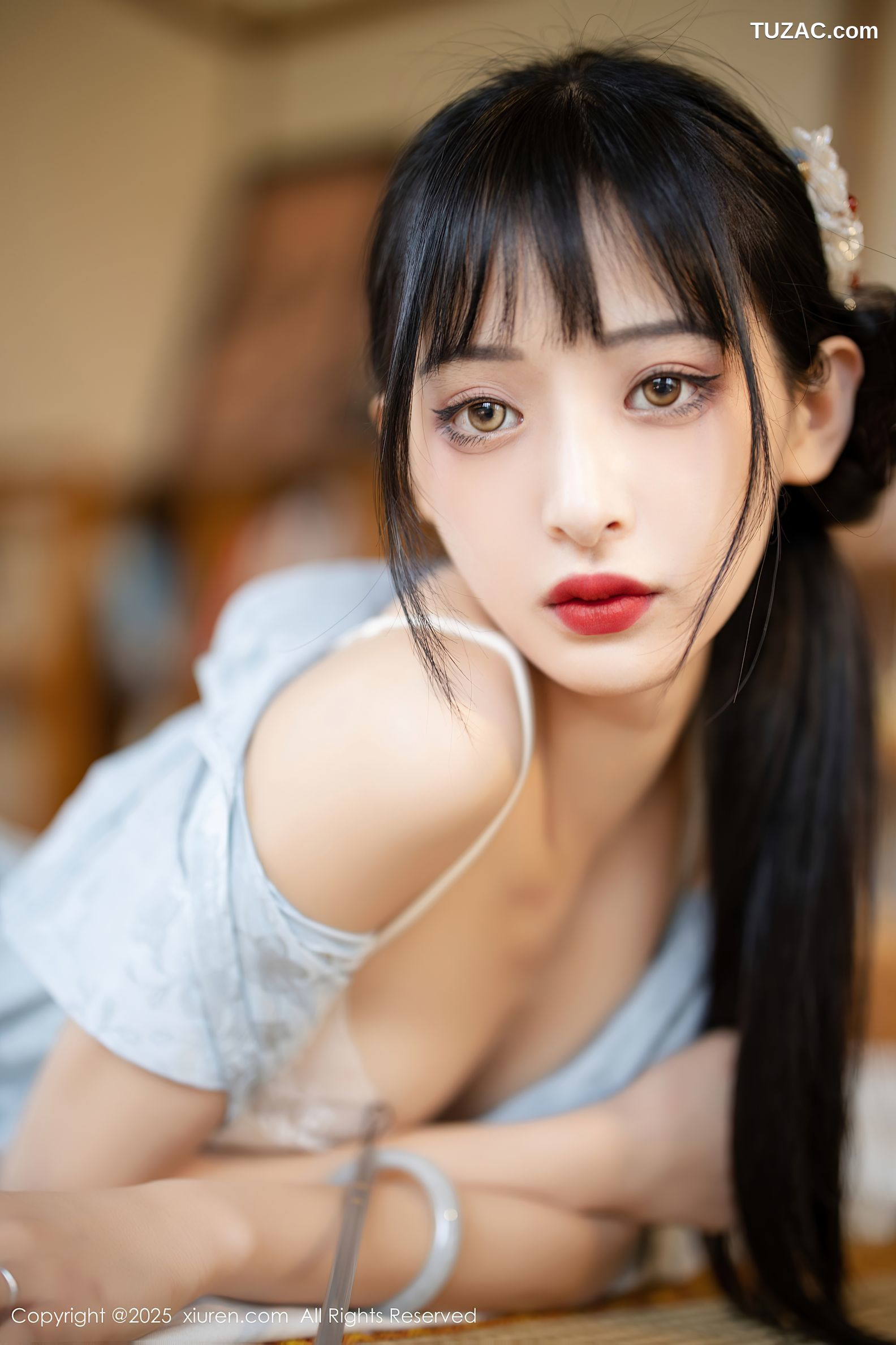 XiuRen秀人网-10278-茂木希子-日式旗袍肉色丝袜-2025.05.15