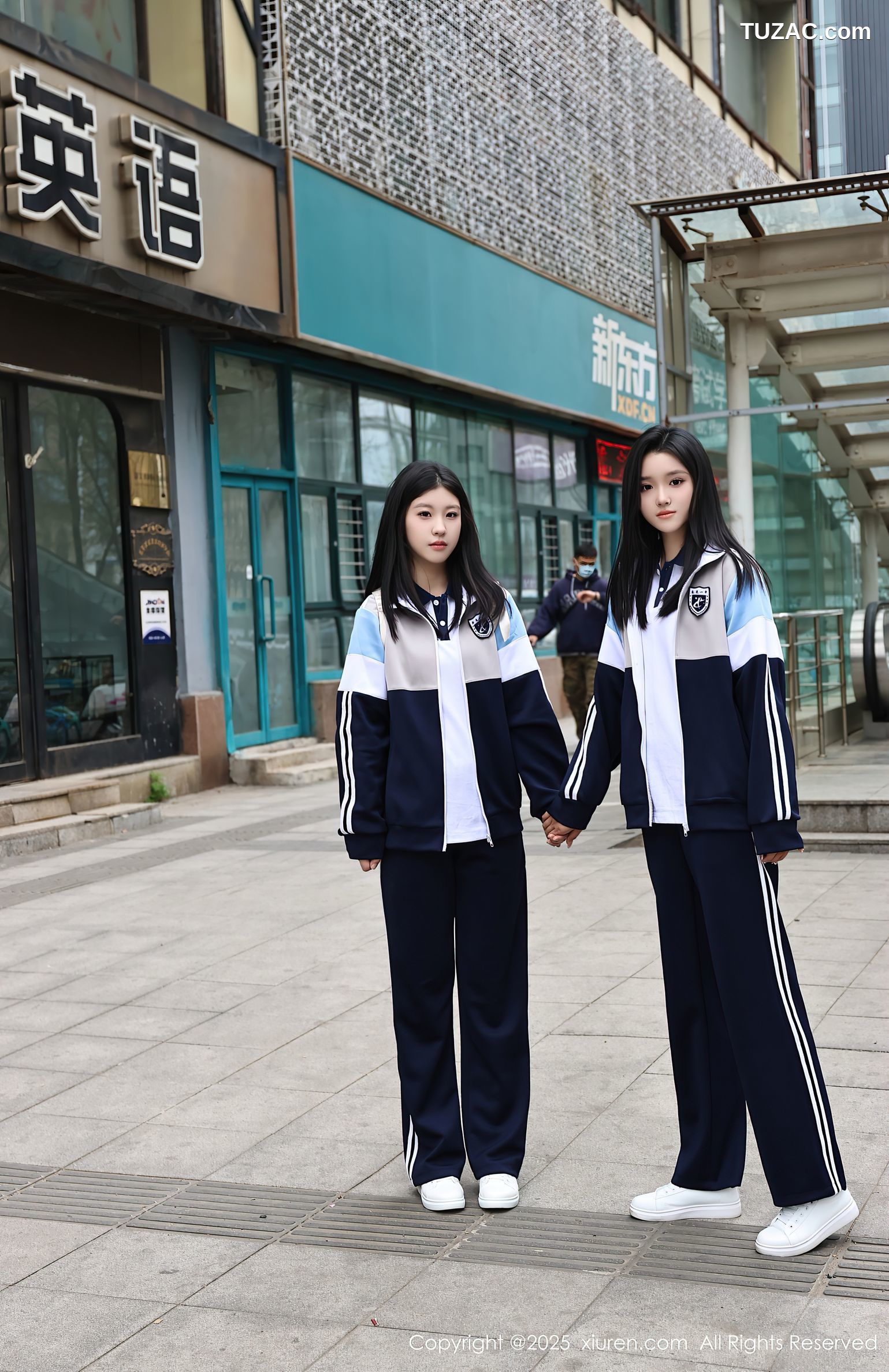 XiuRen秀人网-10288-小芭乐-蓝色校服姐妹花女生宾馆卖身-2025.05.16