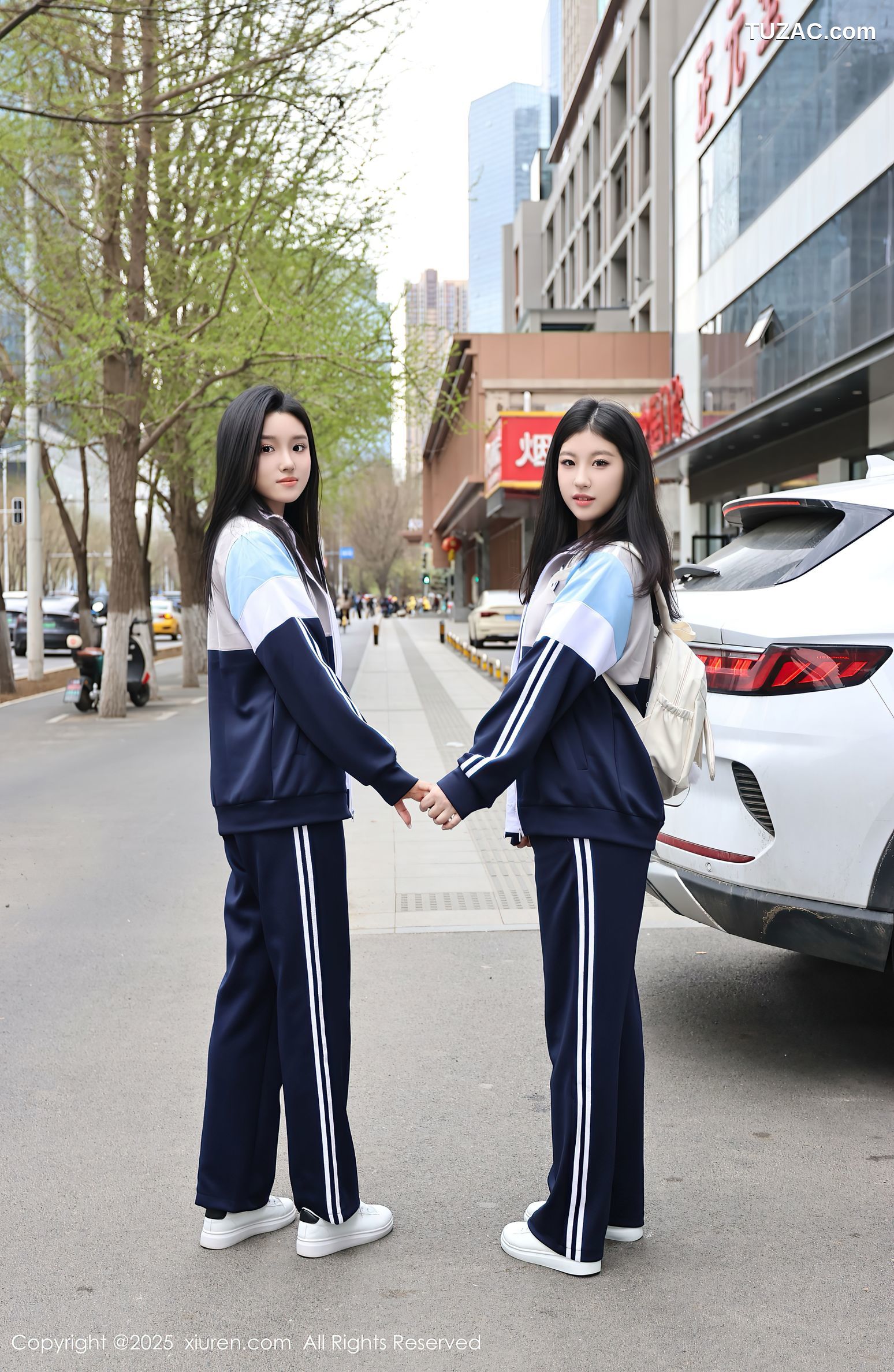 XiuRen秀人网-10288-小芭乐-蓝色校服姐妹花女生宾馆卖身-2025.05.16