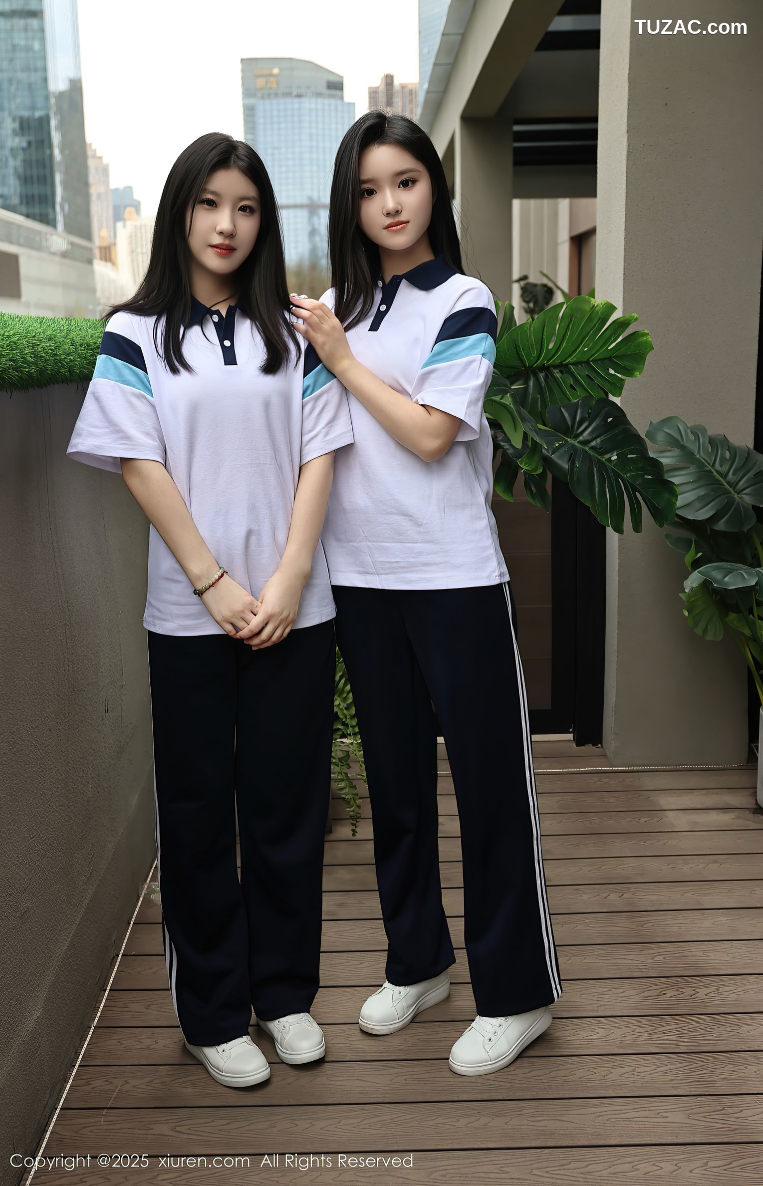 XiuRen秀人网-10288-小芭乐-蓝色校服姐妹花女生宾馆卖身-2025.05.16