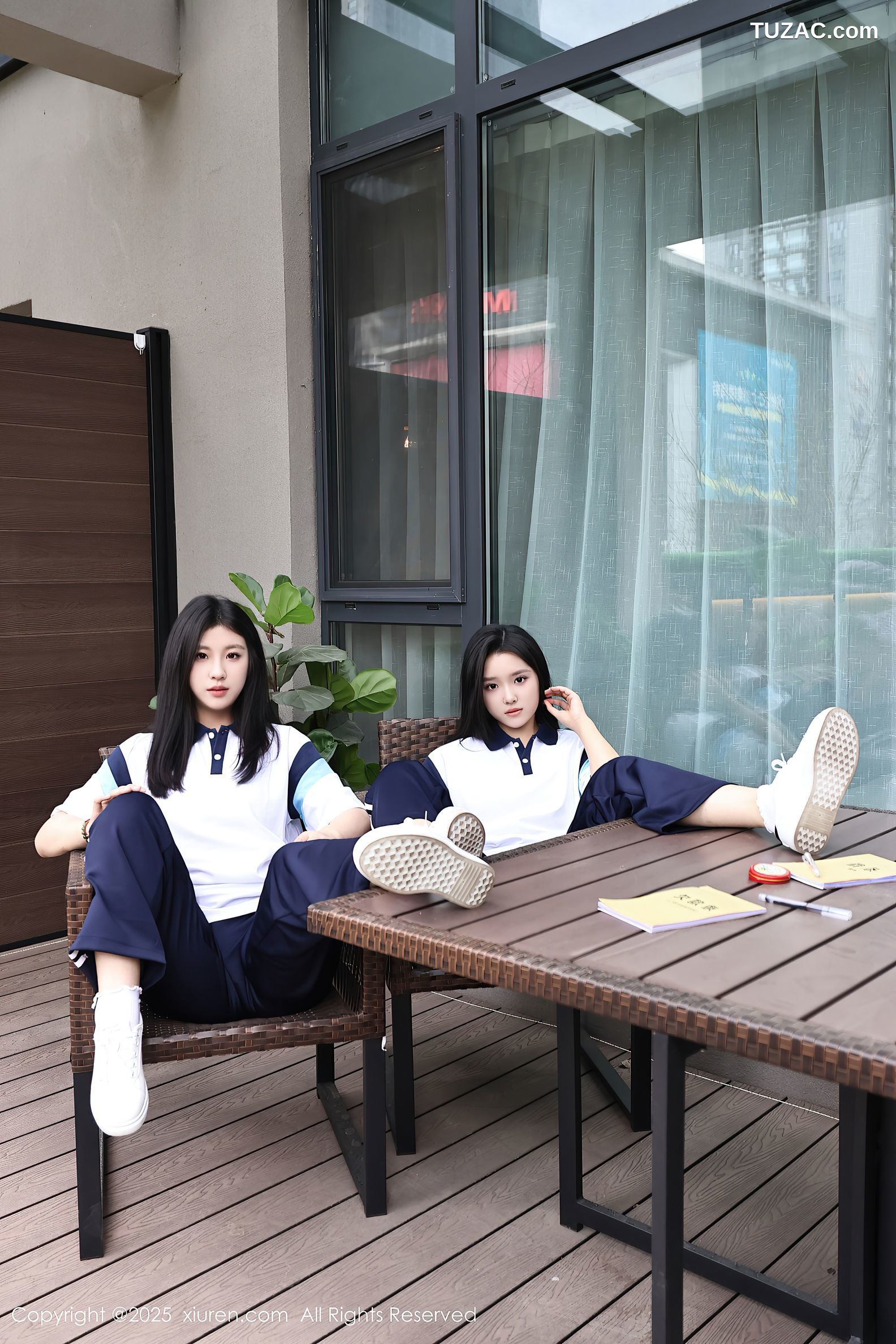 XiuRen秀人网-10288-小芭乐-蓝色校服姐妹花女生宾馆卖身-2025.05.16