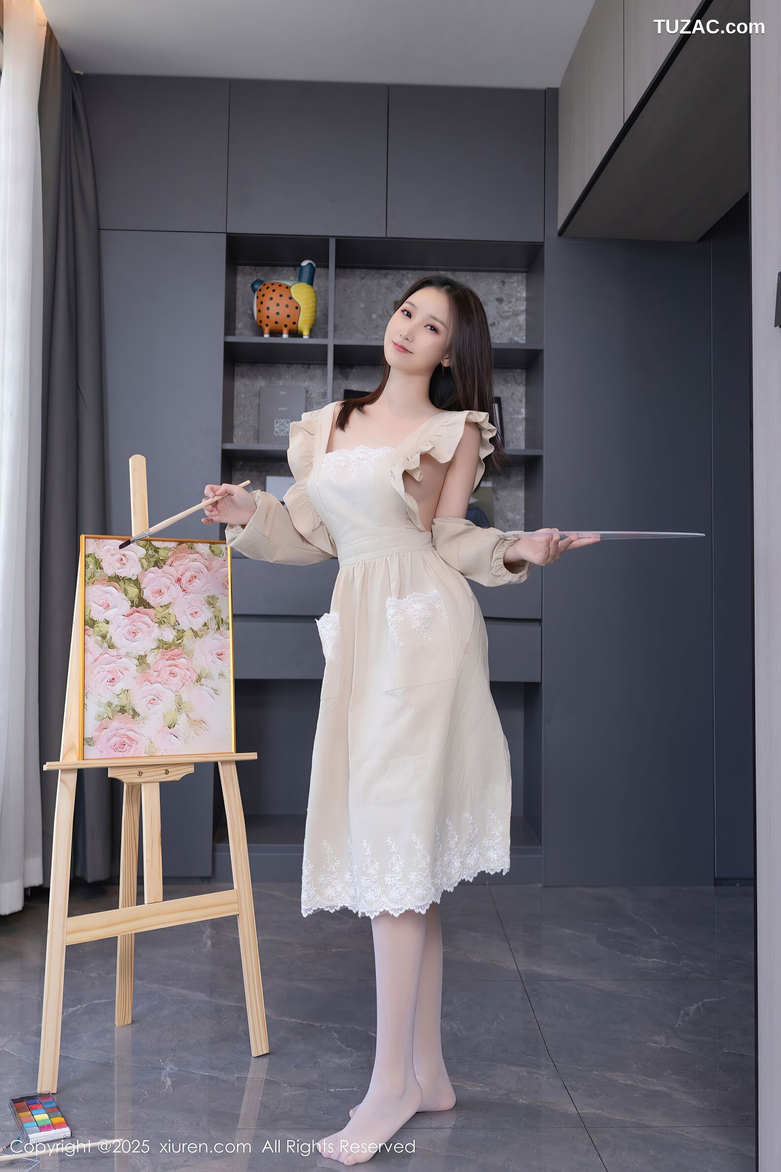 XiuRen秀人网-10308-杏子Yada-画家主题真空爆乳-2025.05.21