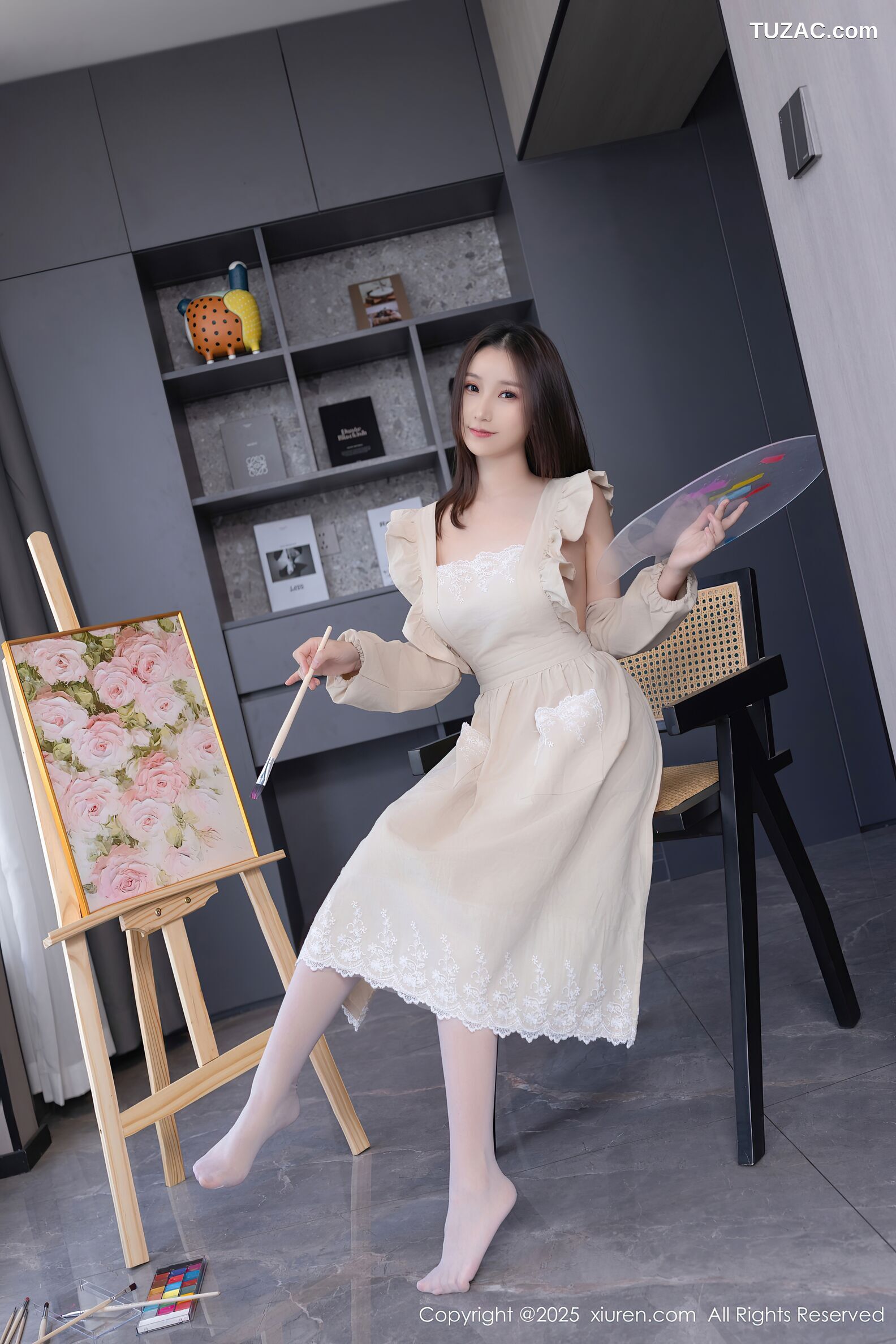 XiuRen秀人网-10308-杏子Yada-画家主题真空爆乳-2025.05.21