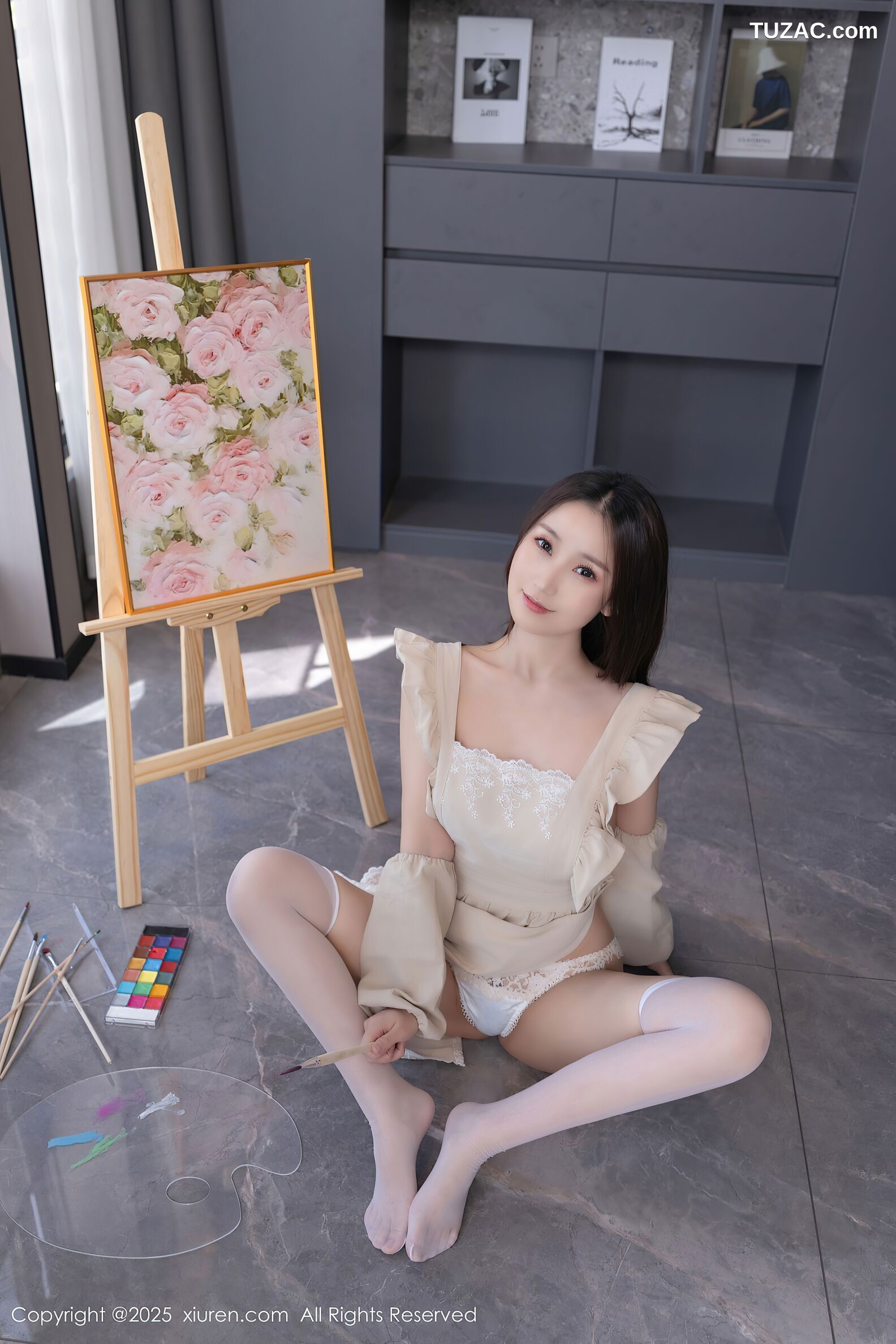 XiuRen秀人网-10308-杏子Yada-画家主题真空爆乳-2025.05.21